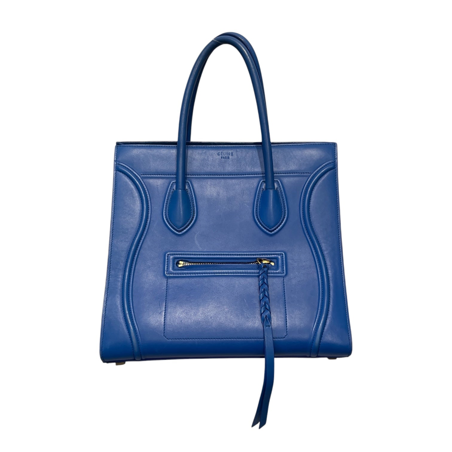 CELINE/Tote Bag/Leather/BLU/PHANTOM MEDIUM TOTE view 1