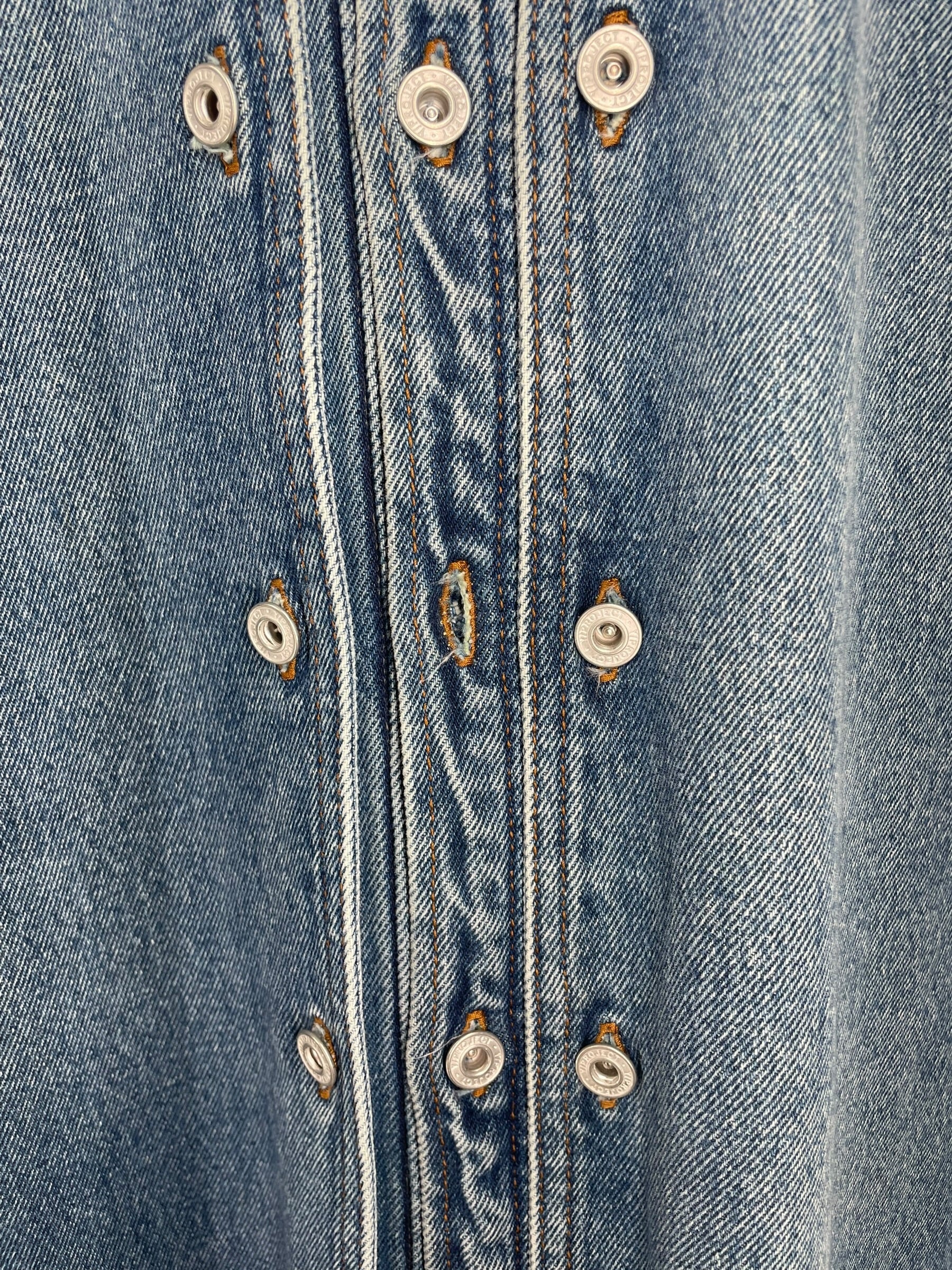 Y/PROJECT/Denim Jkt/L/Cotton/BLU/REMOVABLE FRONT DENIM SHIRT view 6