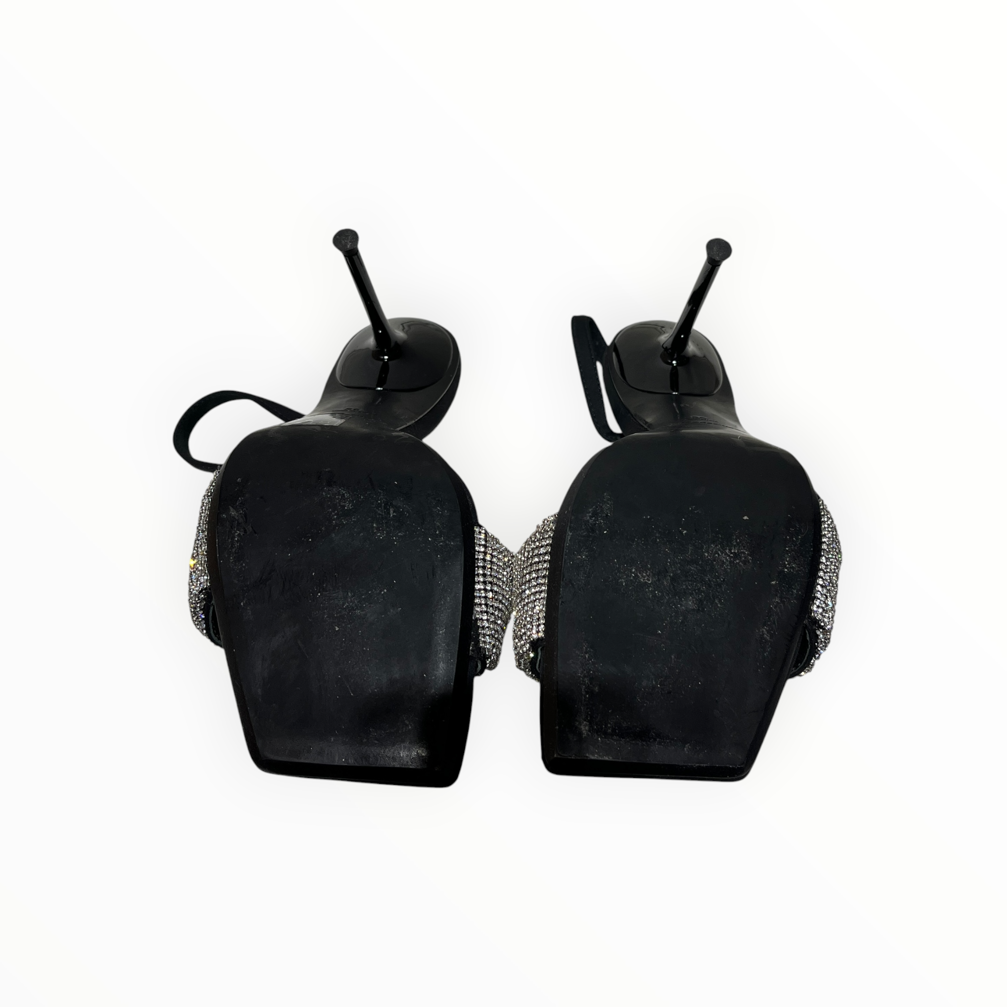 Alexander Wang/Heels/US 7.5/Cotton/BLK/JULIE CRYSTAL SCRUNCHIE view 5