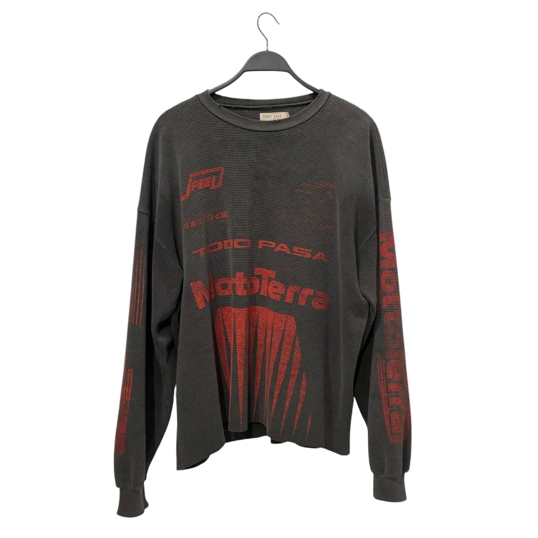 TODO PASA/LS T-Shirt/XL/Cotton/GRY/Graphic/THERMAL view 1