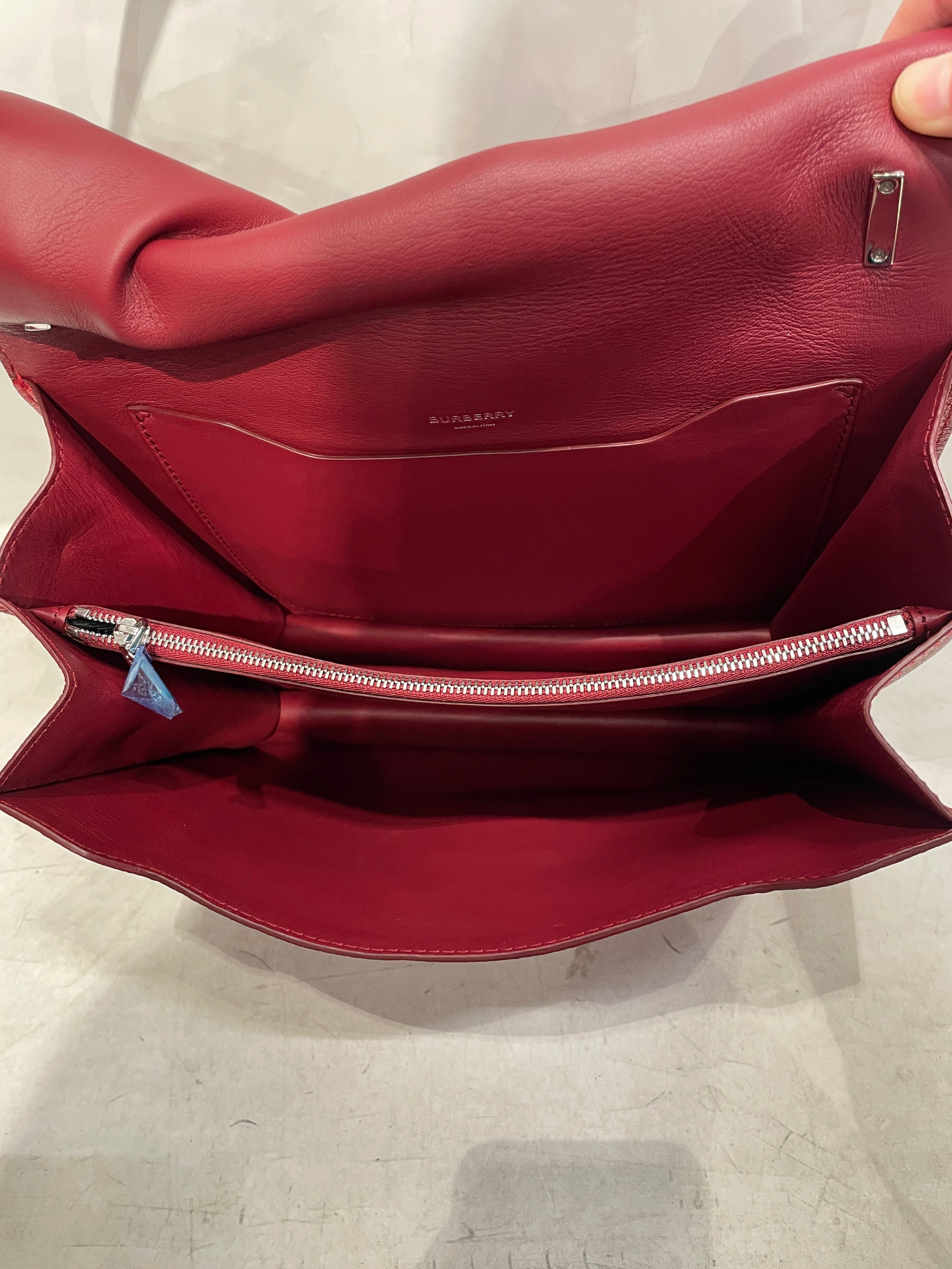 BURBERRY/Cross Body Bag/Leather/RED/TB ALICE SATCHEL view 3