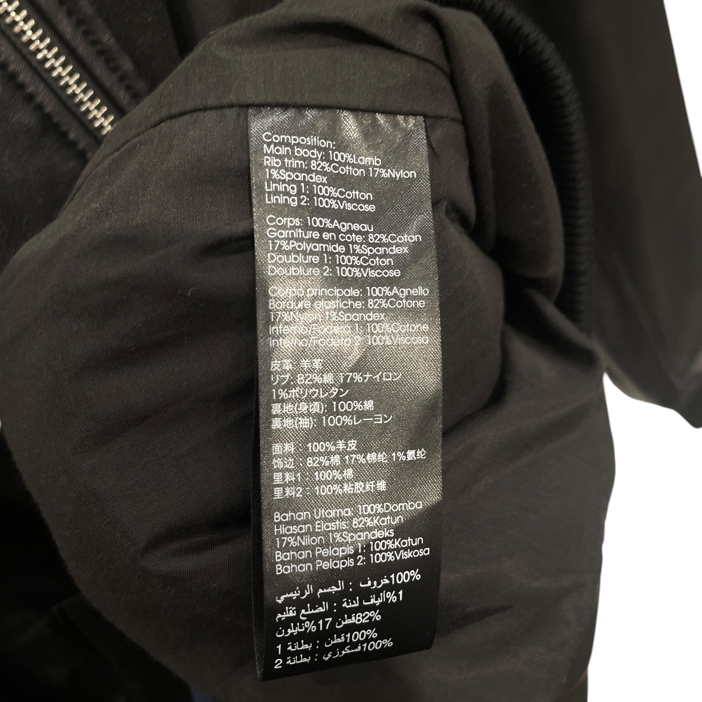 3.1 phillip lim/Flight Jkt/S/Lambskin/BLK/LEATHER BOMBER view 4