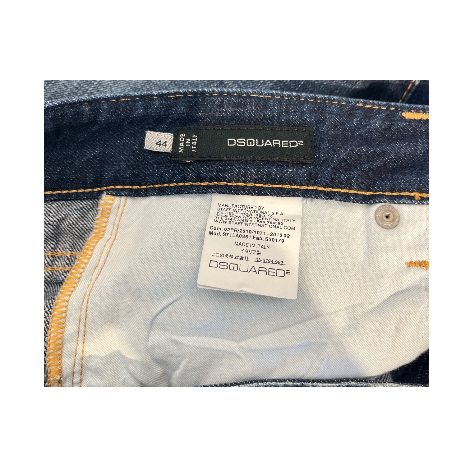DSQUARED2/Skinny Pants/44/Denim/IDG/dsquared born in canada back view 4