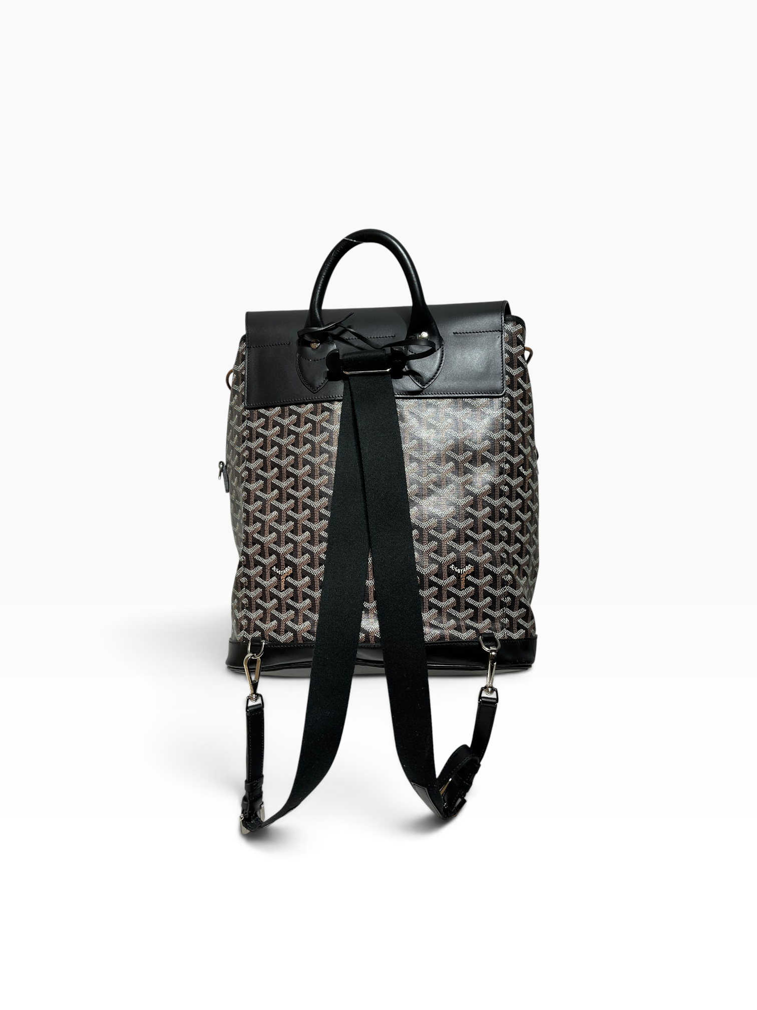 GOYARD/Backpack/Monogram/Leather/BLK/Calfskin Alpin Backpack view 2