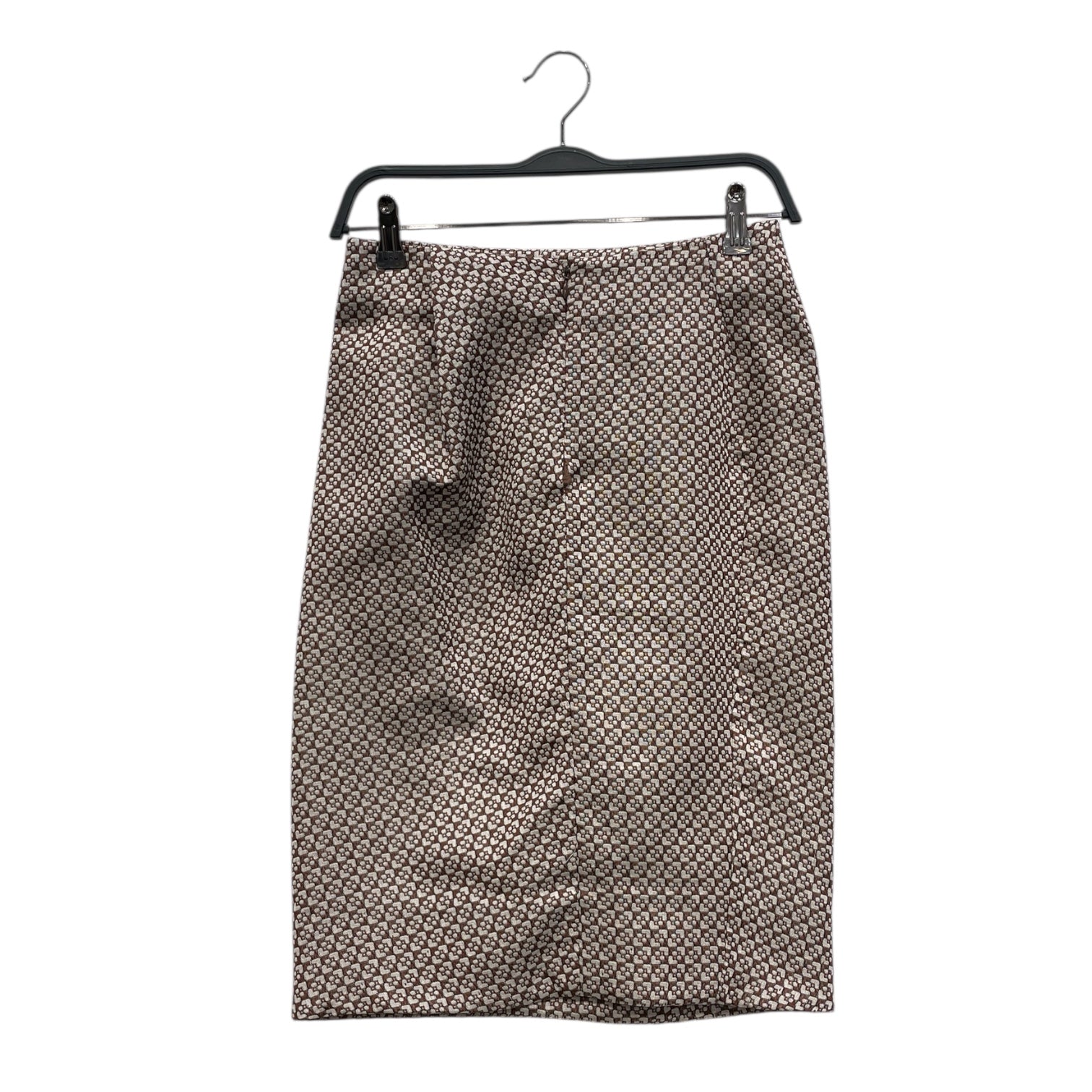 MARNI/Skirt/38/All Over Print/Cotton/MLT/Midi Length/COTTON SILK BRW WHT SQUARES view 2