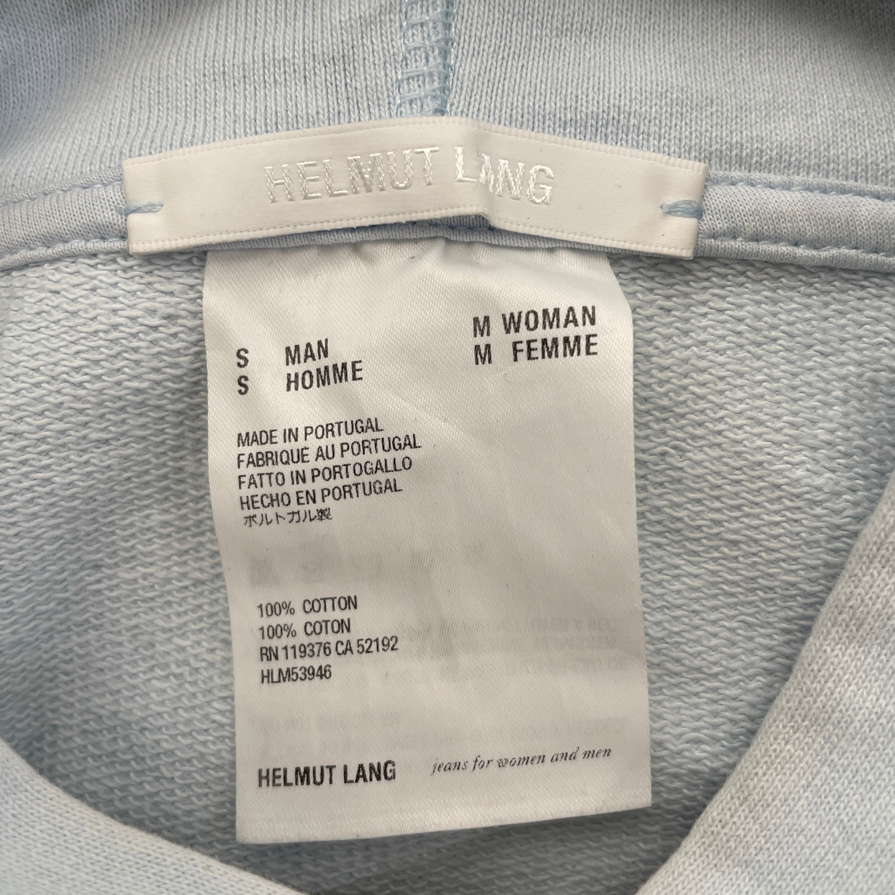 Helmut Lang/Hoodie/M/Cotton/IDG/ view 3