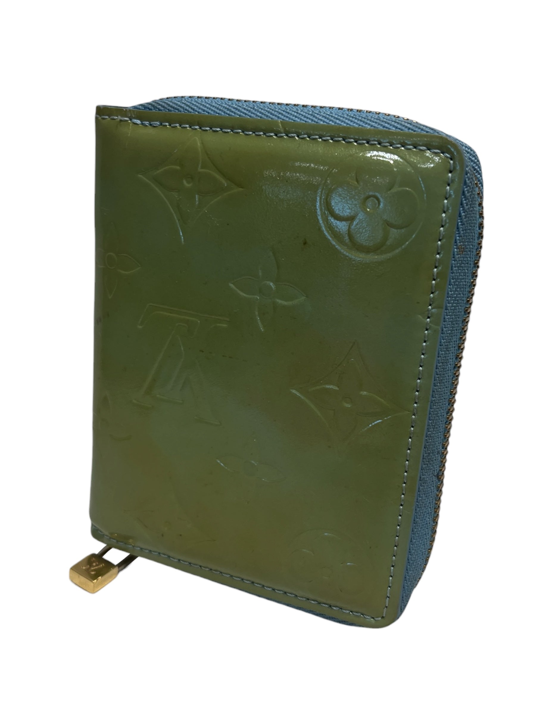 LOUIS VUITTON/Bifold Wallet/Monogram/GRN/ZIPPY PATENT VERNIS view 1