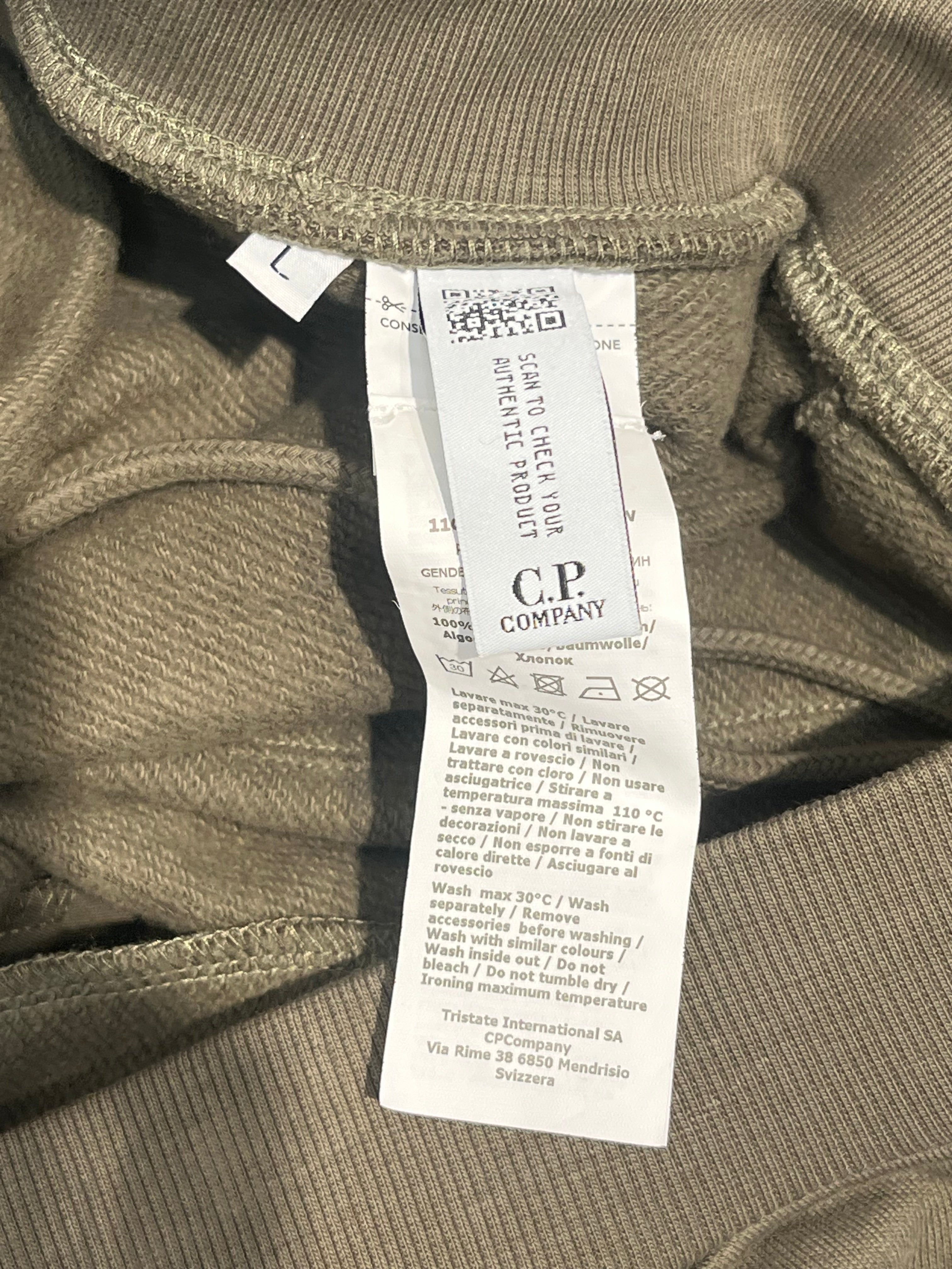 C.P.COMPANY/Pants/L/Cotton/GRN/single lens on leg view 4