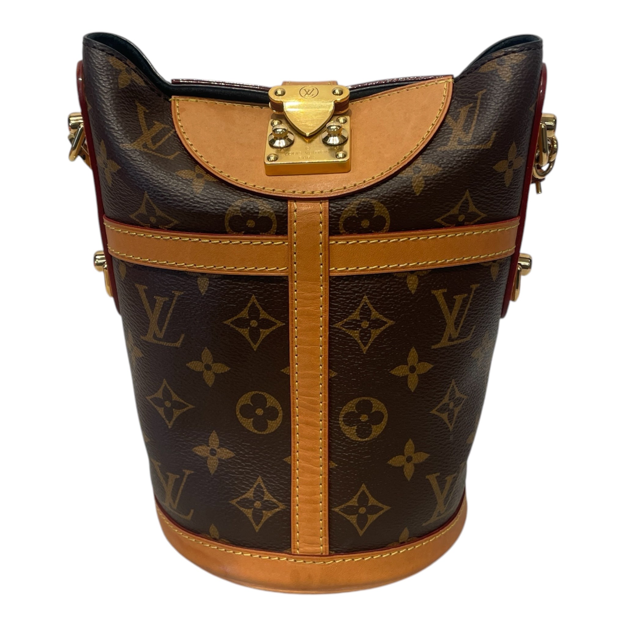 LOUIS VUITTON/Bag/Monogram/Leather/BRW/Bucket Bag view 1