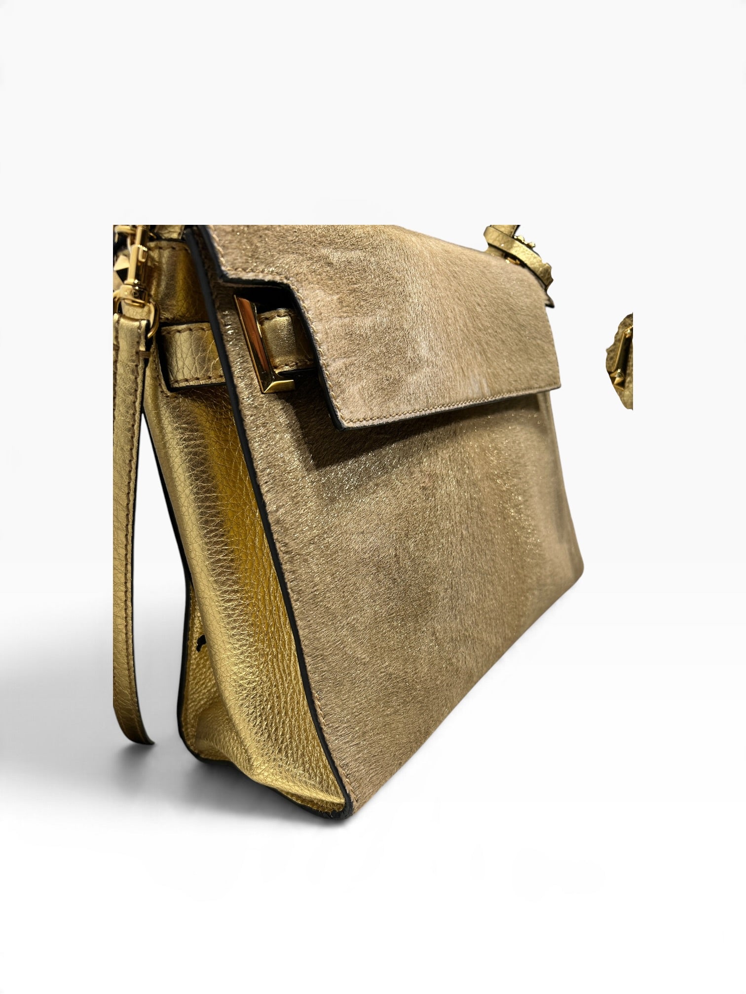 VALENTINO/Hand Bag/Fur/BEG/Rockstud Fur Bag view 6