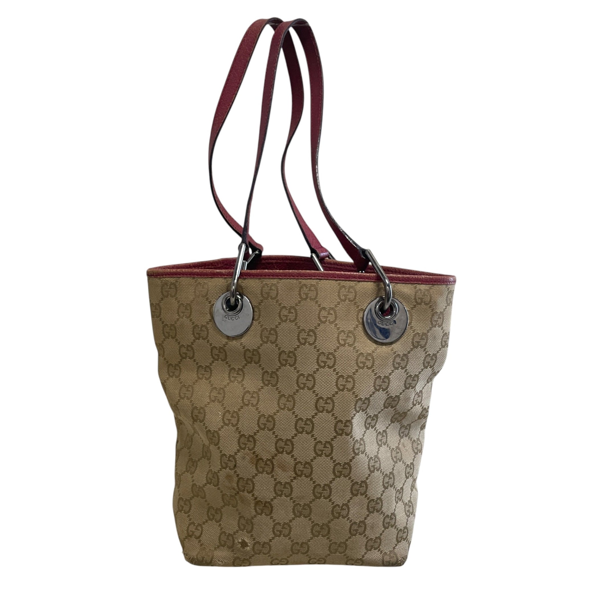 GUCCI/Tote Bag/Monogram/Cotton/BEG/64TYDX/RED TRIM ECLPISE TOTE view 2