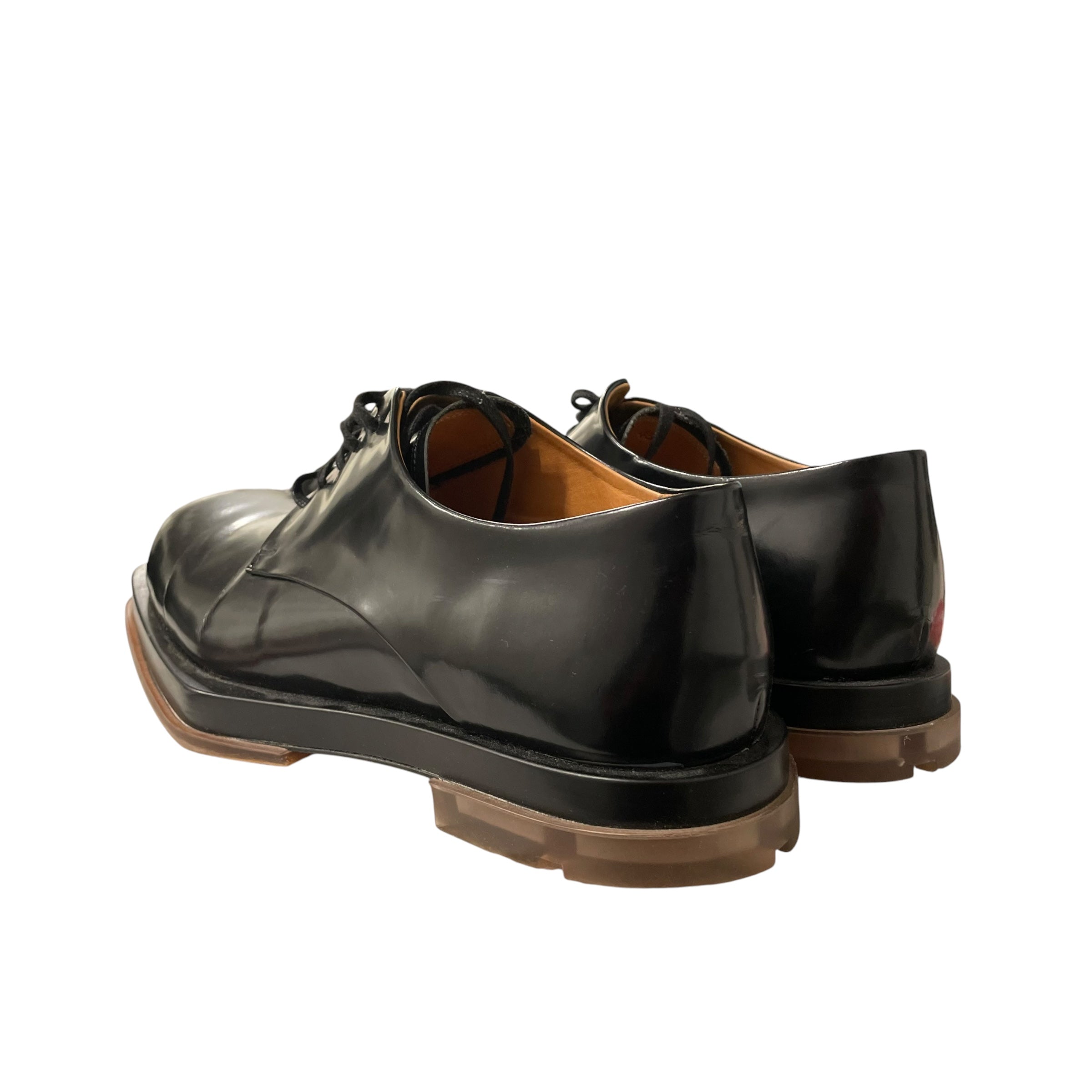 BOTTEGA VENETA/Dress Shoes/EU 45/Leather/BLK/square toe derby view 2