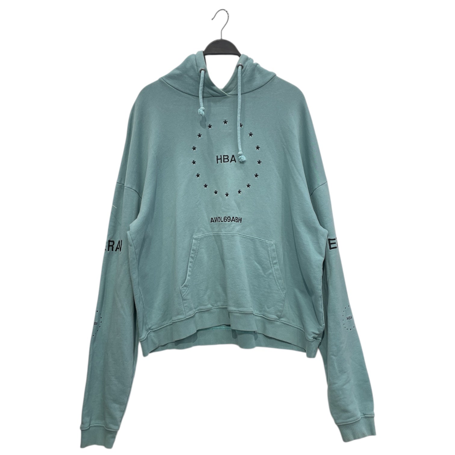 HOOD BY AIR./Hoodie/M/Cotton/BLU/TEAL AWOL VETERAN HOODIE view 1