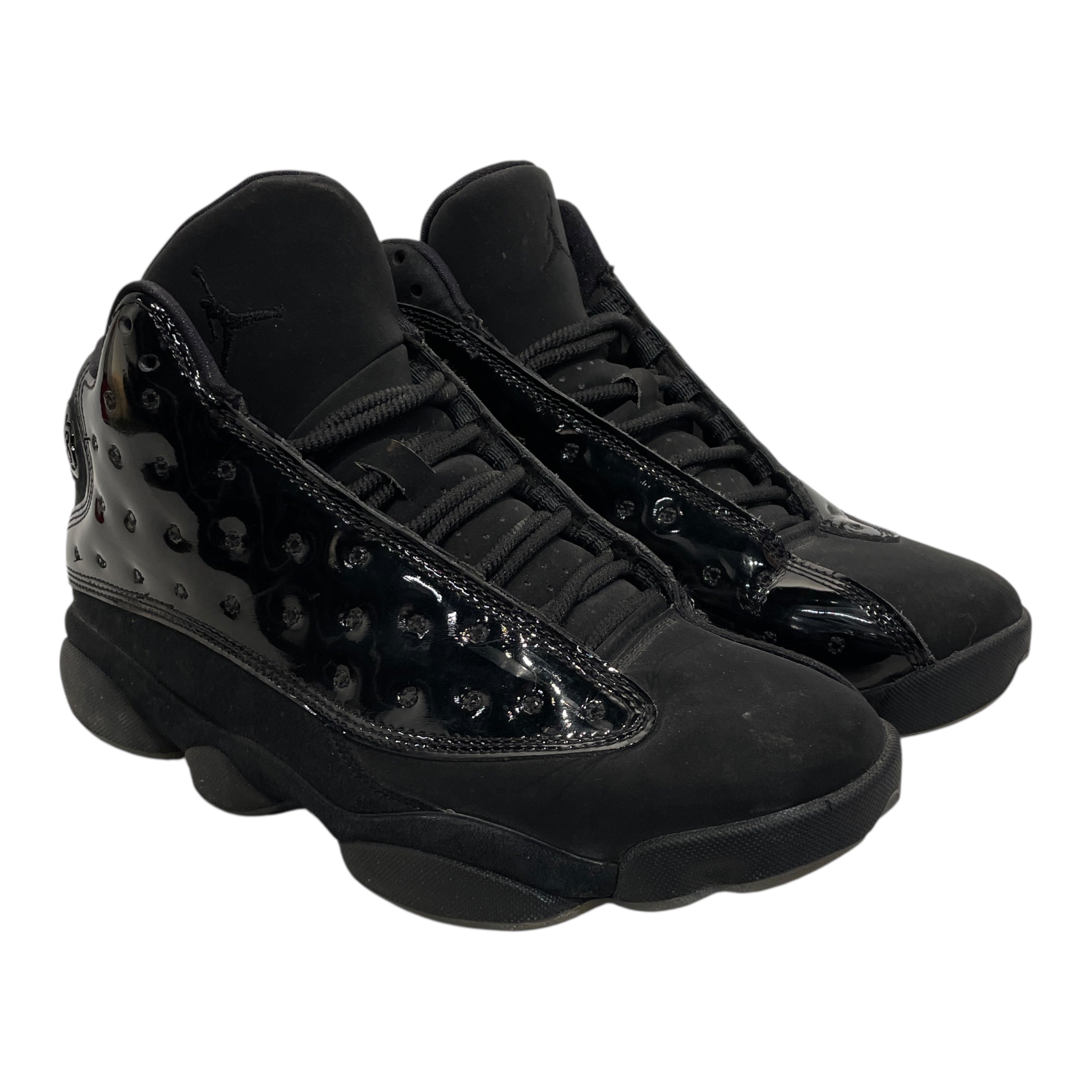 NIKE/Hi-Sneakers/US 8/Leather/BLK/JORDAN 13 CAP AND GOWN view 1