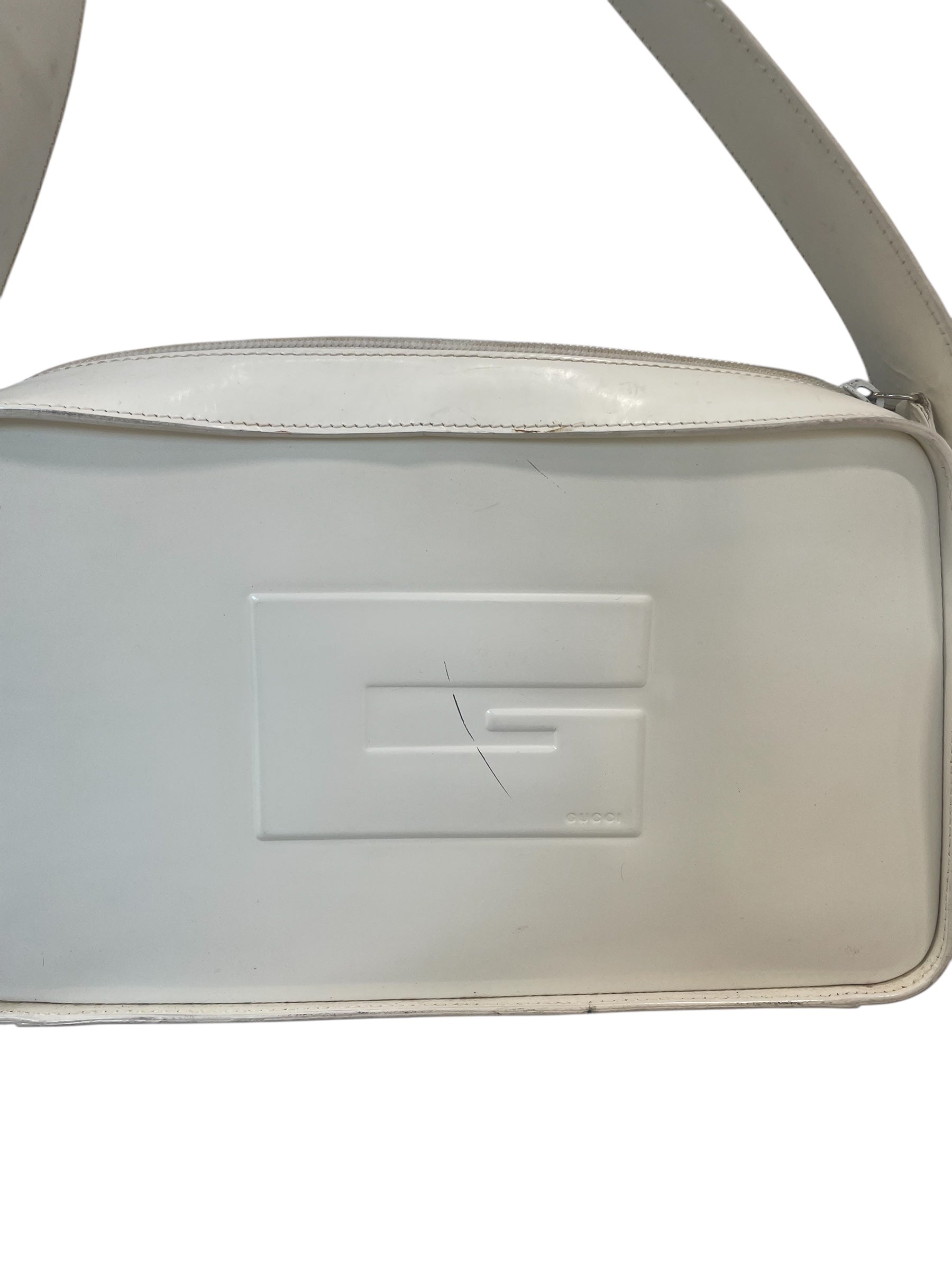 GUCCI/Hand Bag/Leather/WHT/PVC WHITE view 3