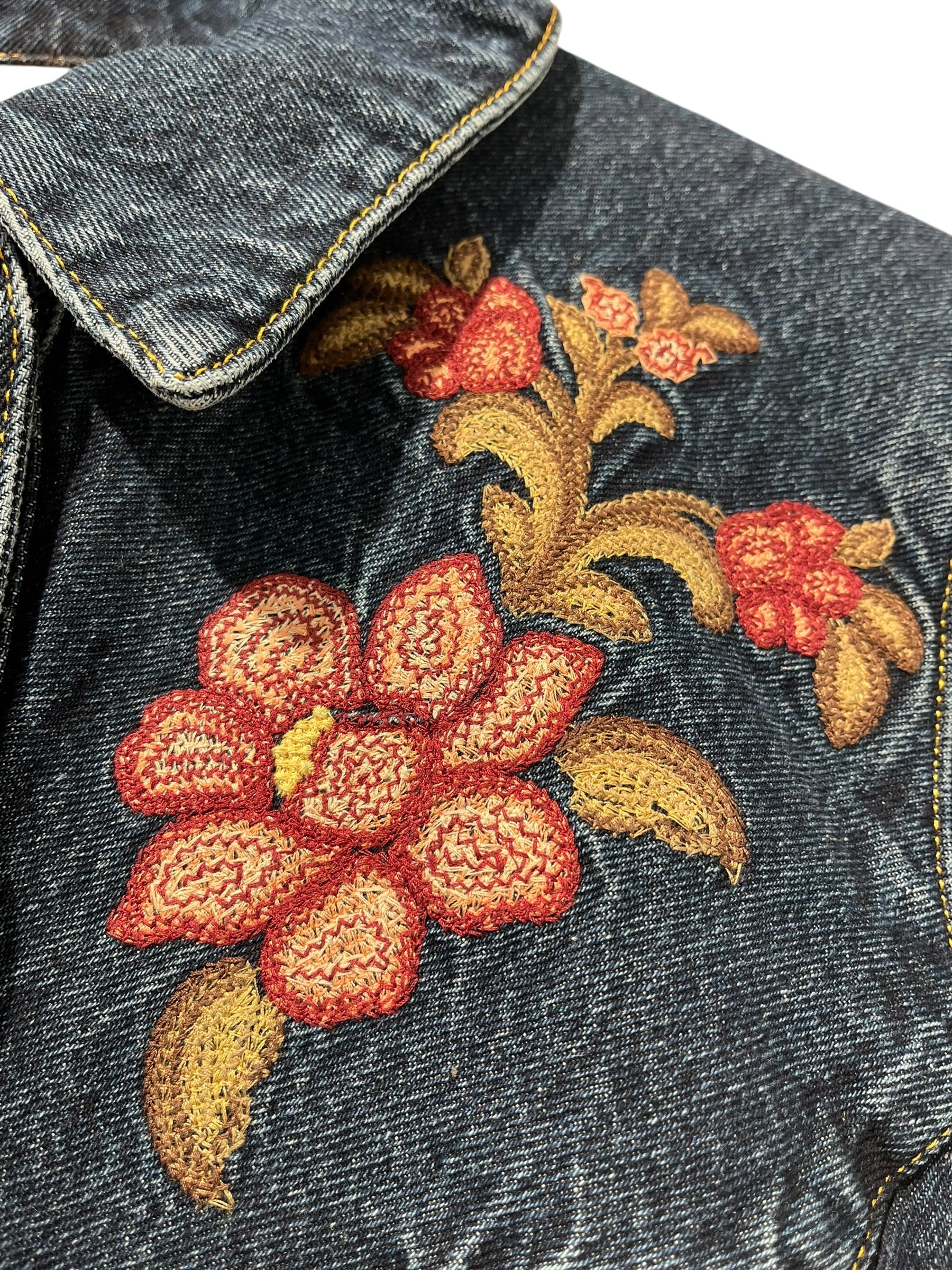 FARM Rio/Denim Jkt/S/Cotton/IDG/RENATA FLORAL DENIM JKT view 7