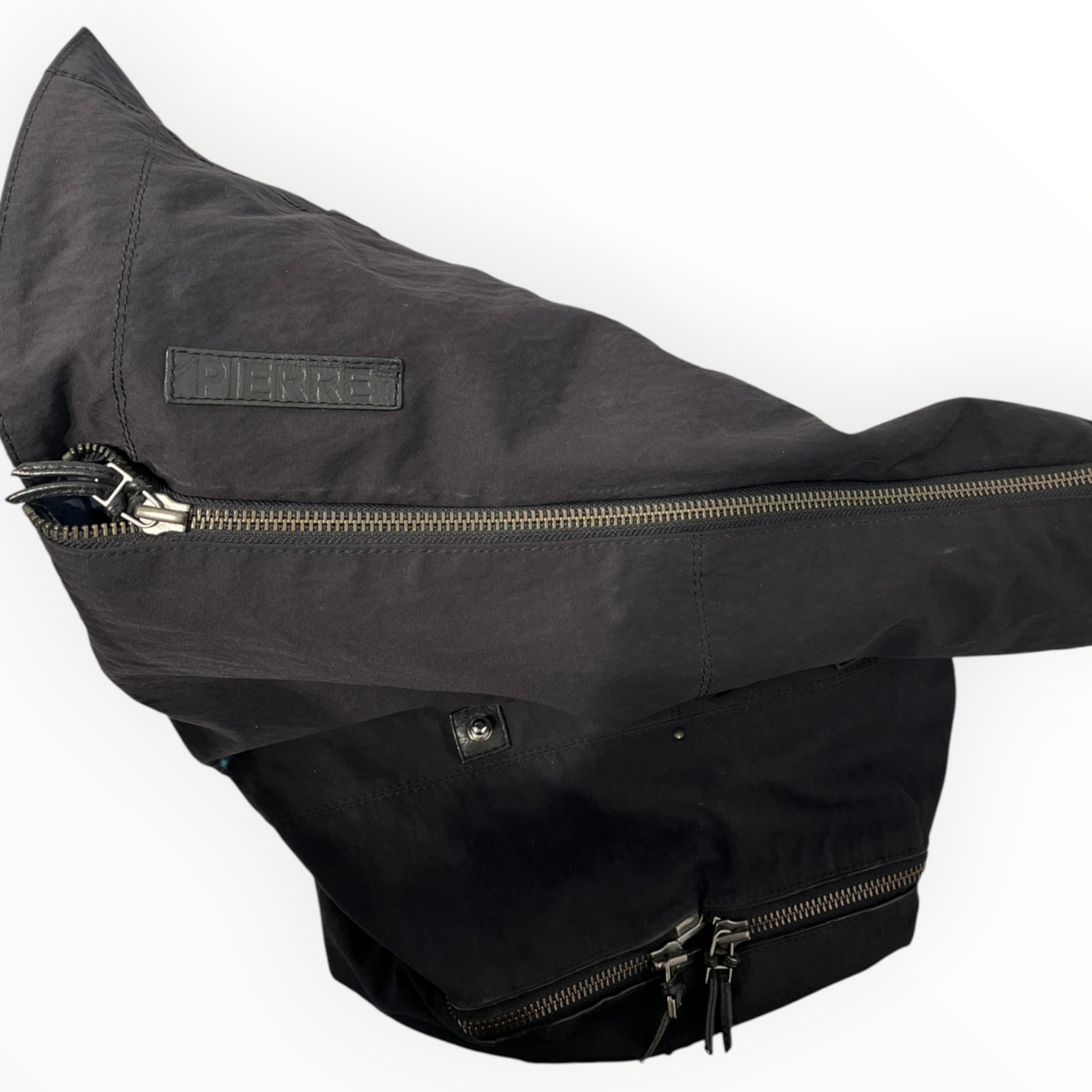 Jerome Dreyfuss/Backpack/Nylon/BLK/BOTTOM ZIP FLAP CLOSURE PIERRE view 9
