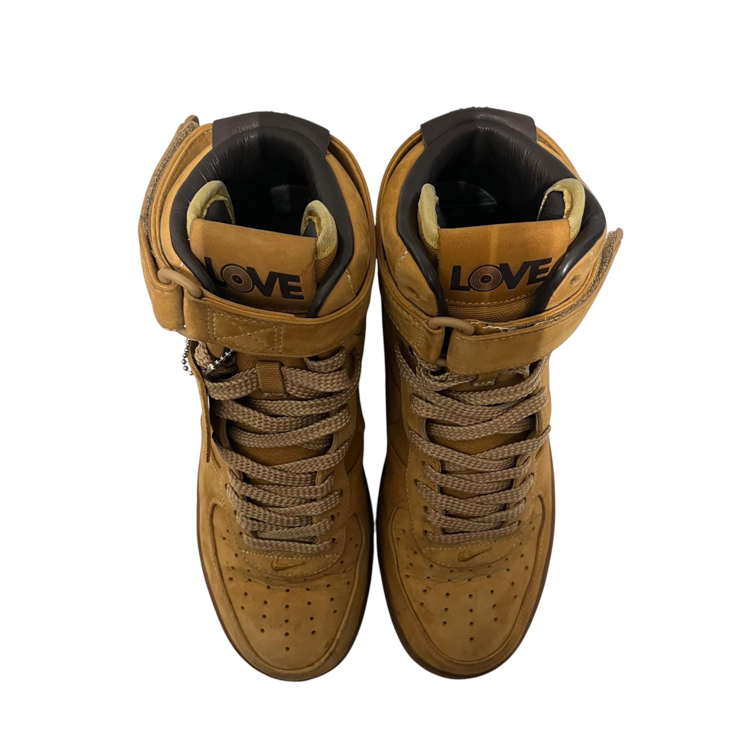 NIKE/Hi-Sneakers/US 9/BEG/bobbito af1 view 3