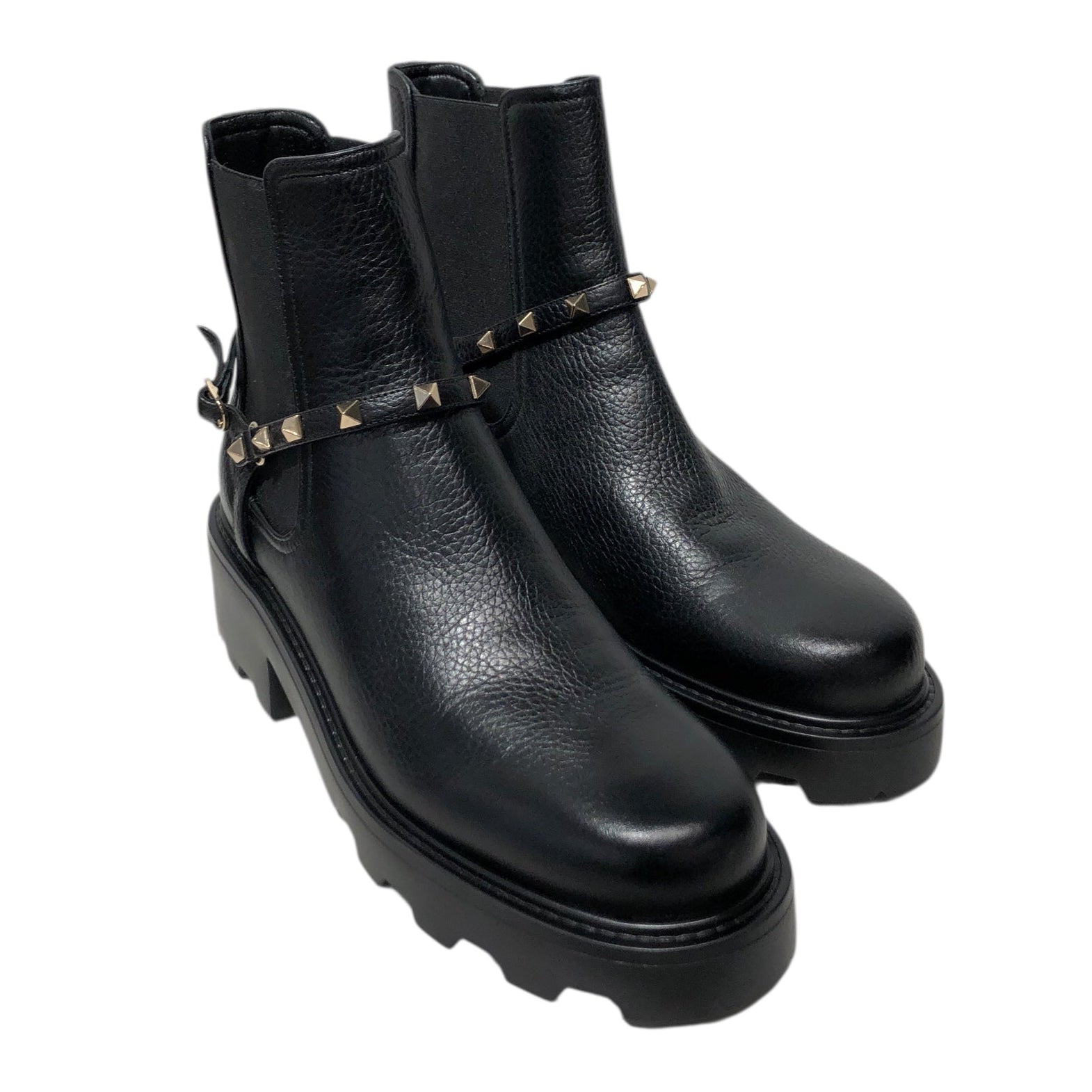 VALENTINO GARAVANI/Chelsea Boots/EU 40/Leather/BLK/ view 1