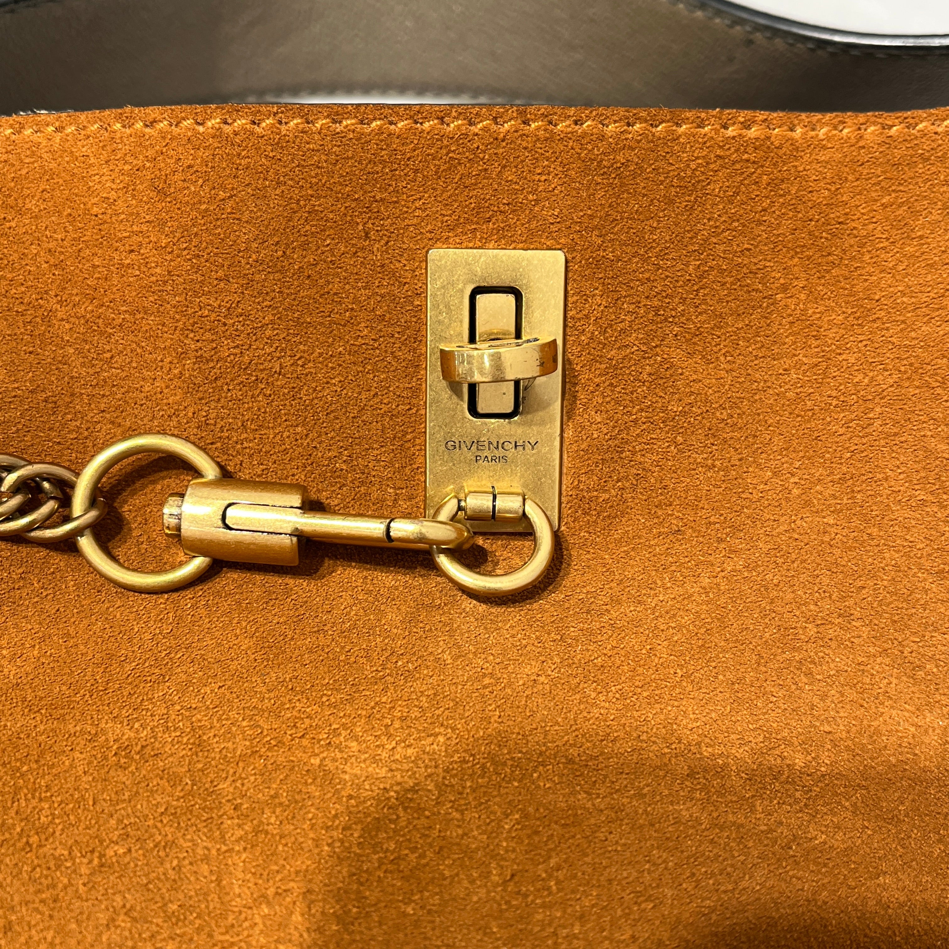 GIVENCHY/Hand Bag/Suede/BRW/hobo shoulder view 5