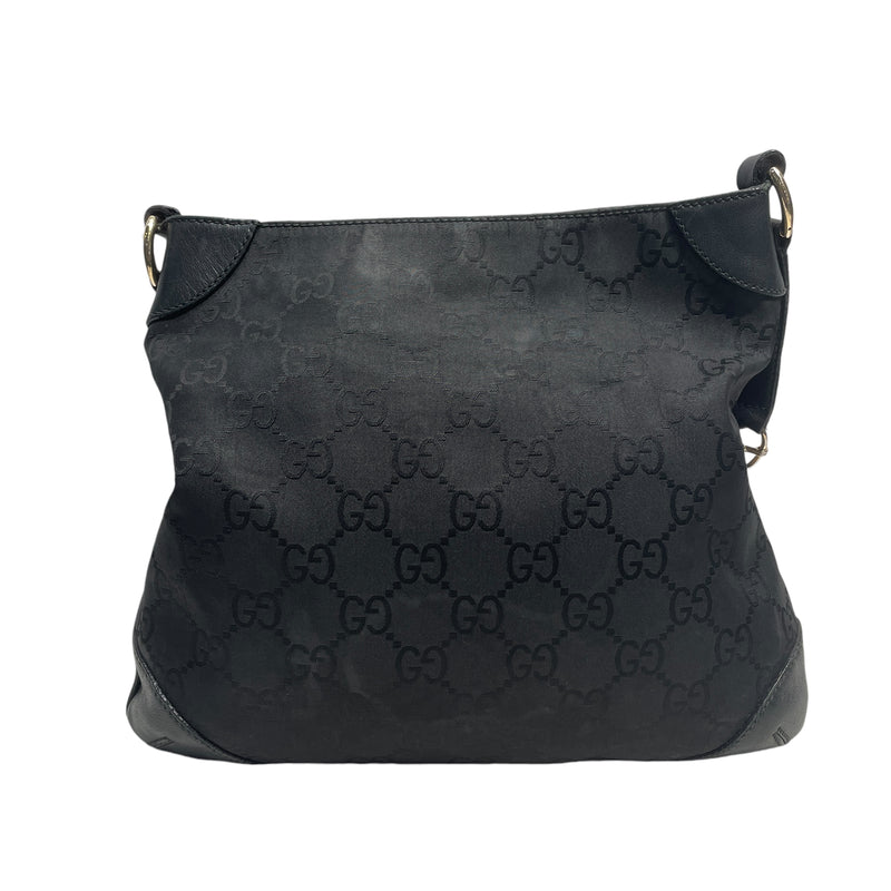 GUCCI/Bag/Monogram/BLK/CANVAS SHOULDER BAG