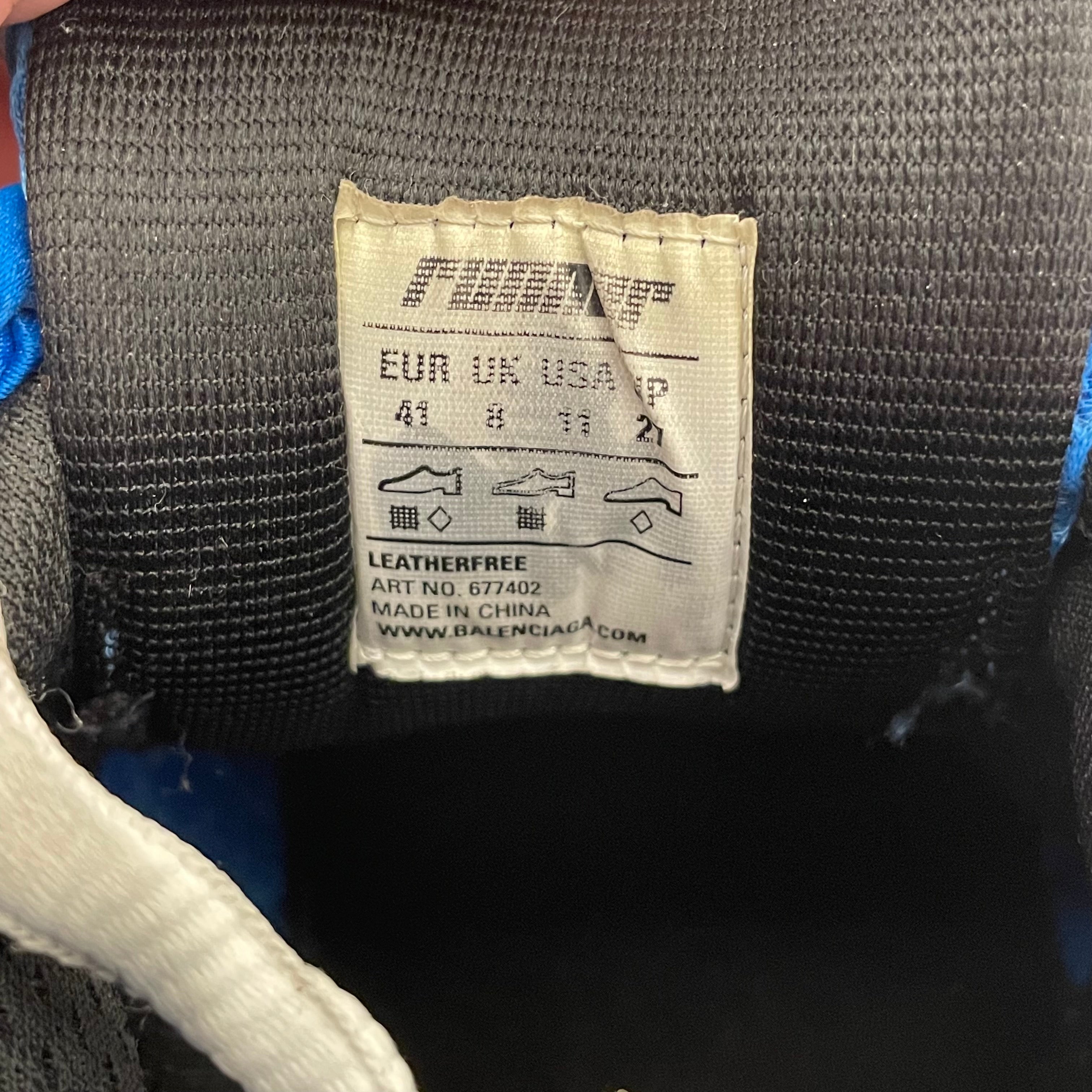 BALENCIAGA/Low-Sneakers/EU 41/BLU/runners view 5