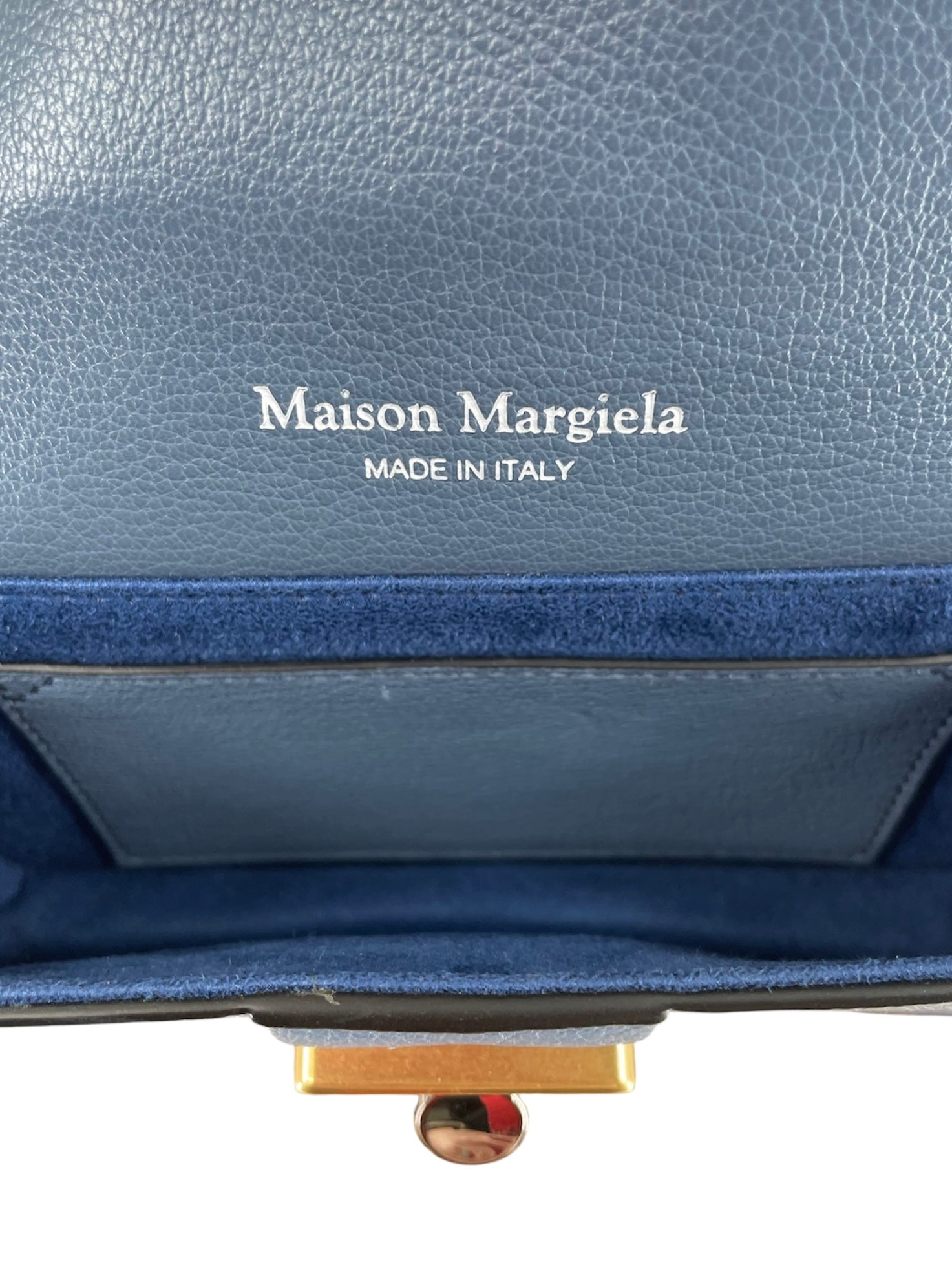 Maison Margiela/Clutch Bag/Leather/MLT/BLUE/WHITE LOCK BAG view 5