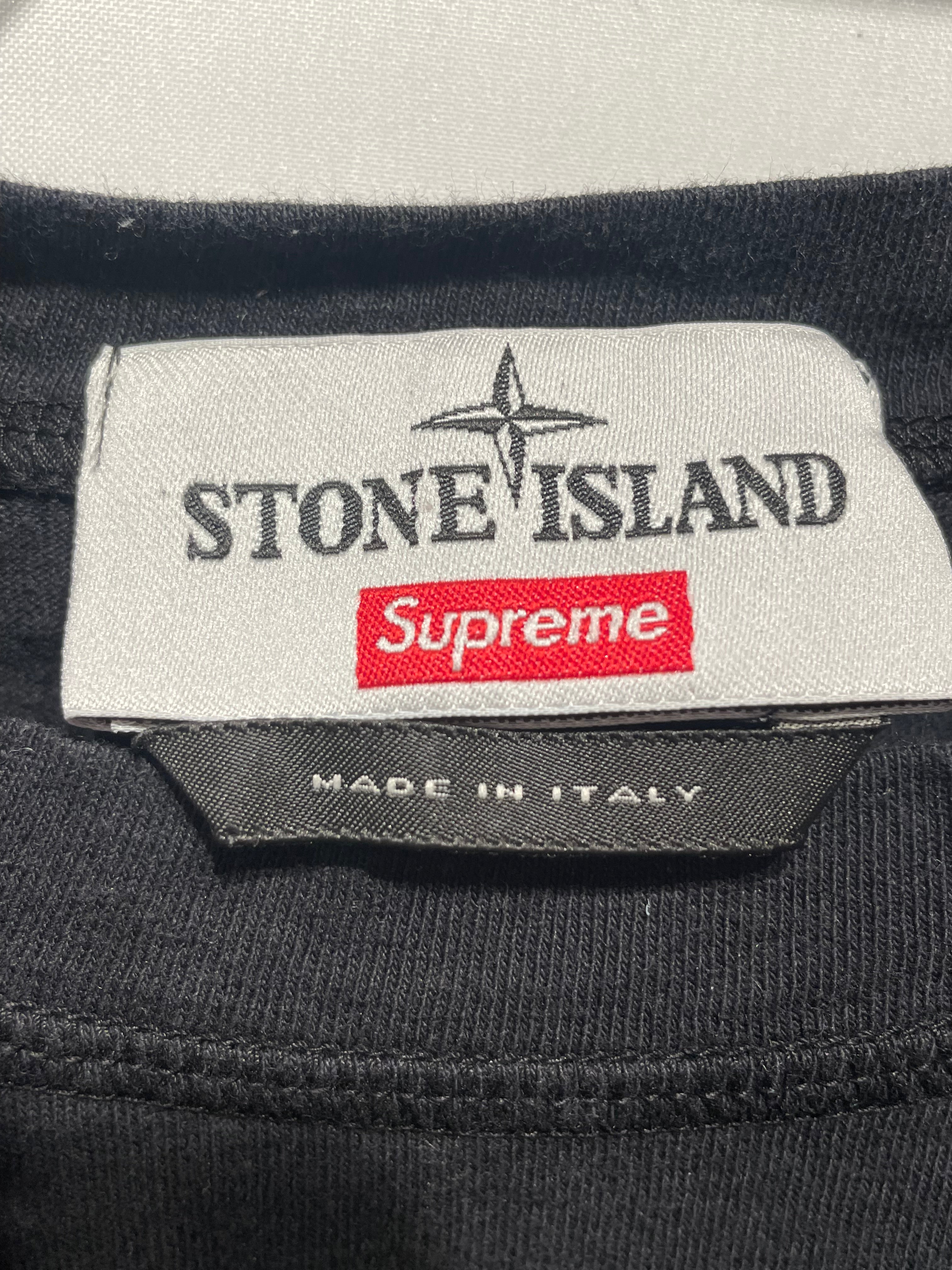 Supreme/STONE ISLAND/T-Shirt/L/Cotton/BLK/Graphic/Stone Island Supreme Tee view 3