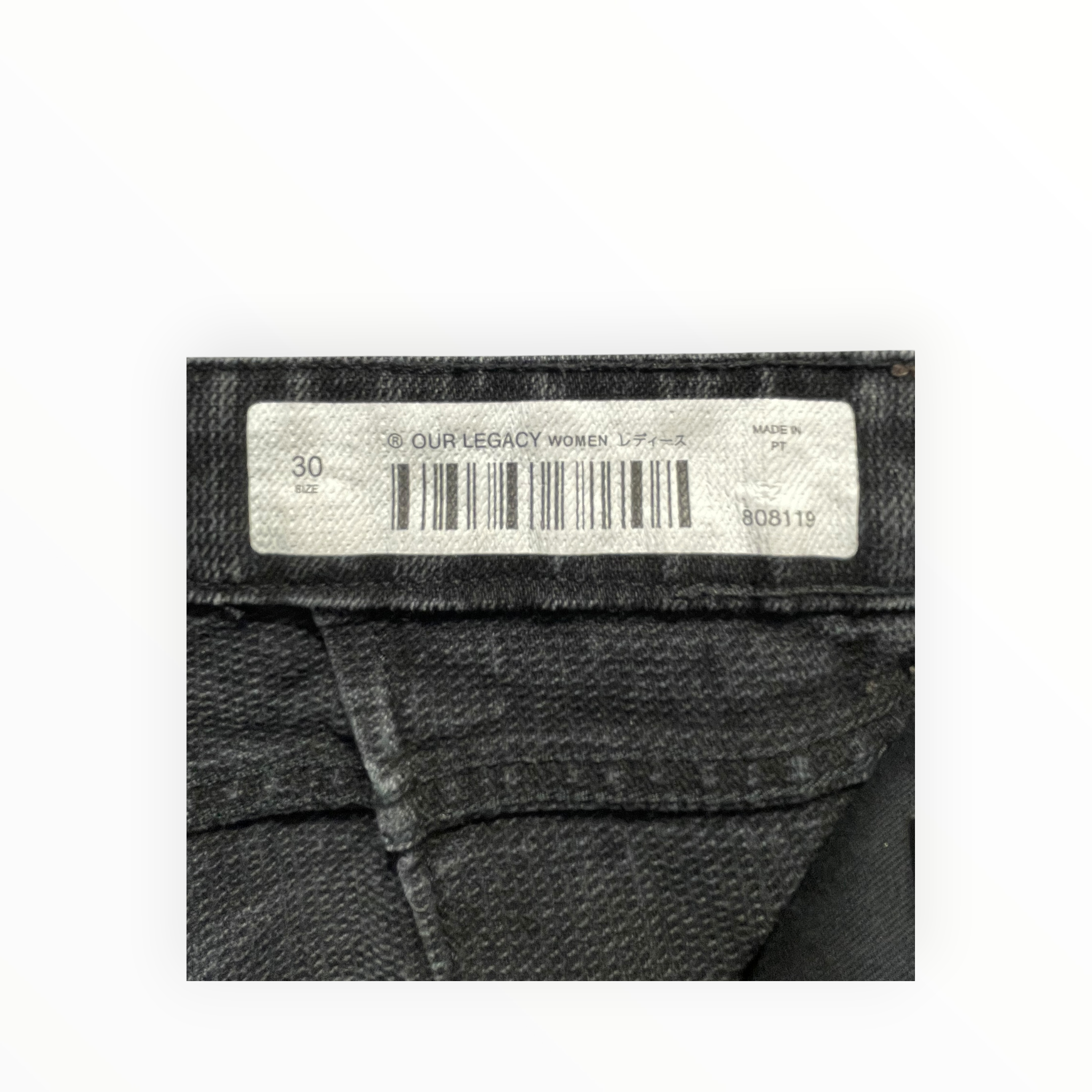 OUR LEGACY/Bottoms/30/Denim/BLK/808119 view 3