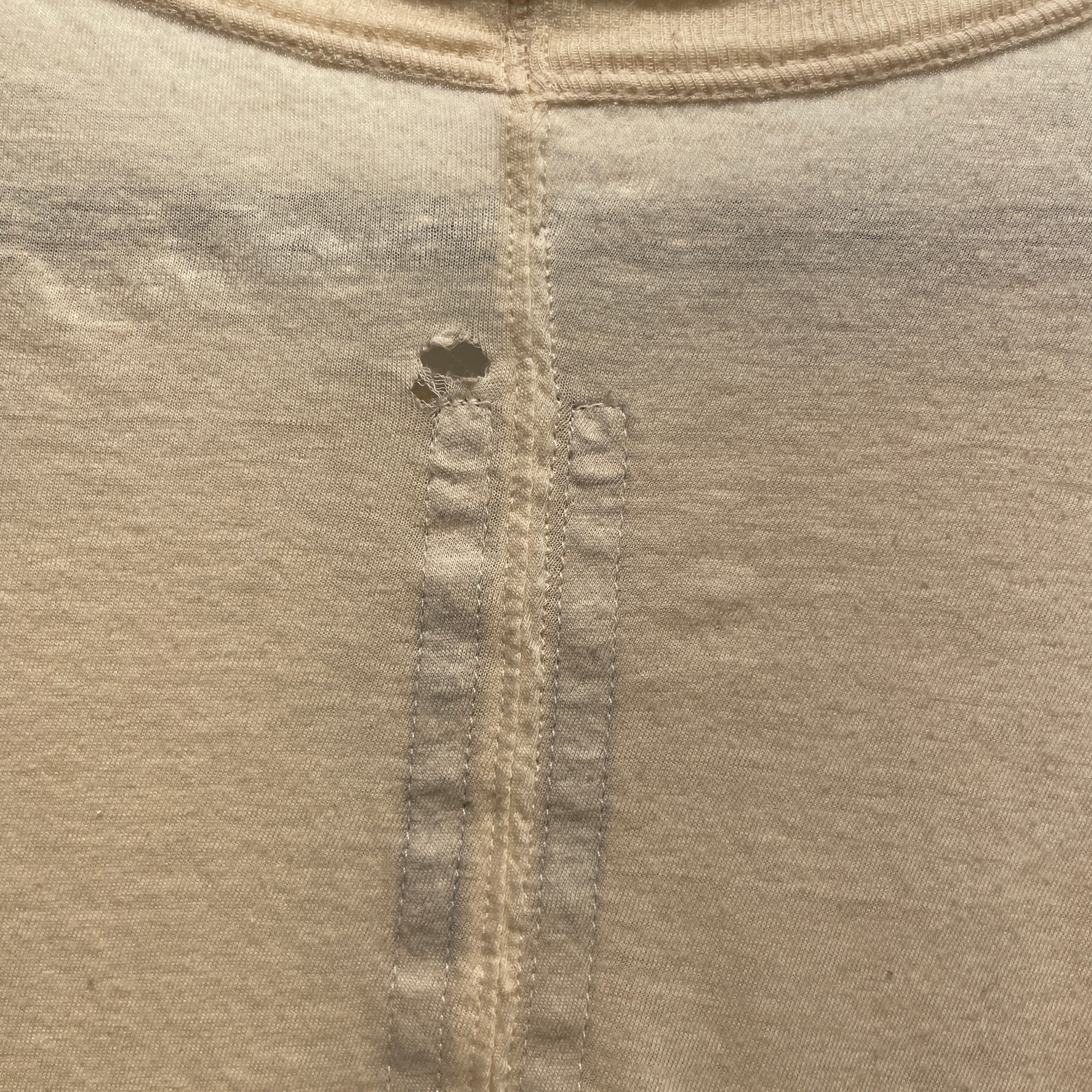 Rick Owens/T-Shirt/XL/Cotton/CRM/Raglan Sleeve/ view 4