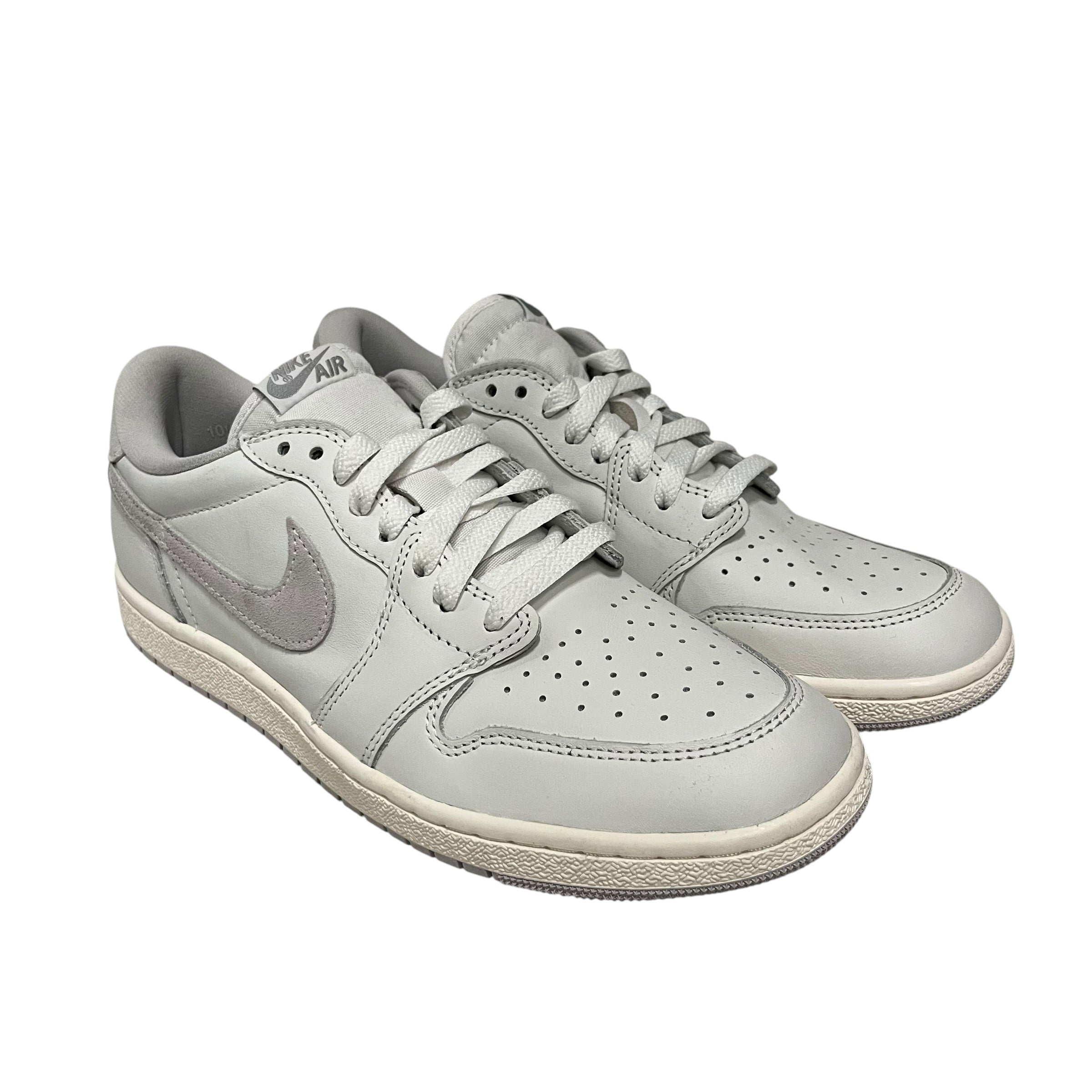 NIKE/Low-Sneakers/US 10.5/Leather/WHT/AIR JORDAN 1 LOW 85 GREY view 1