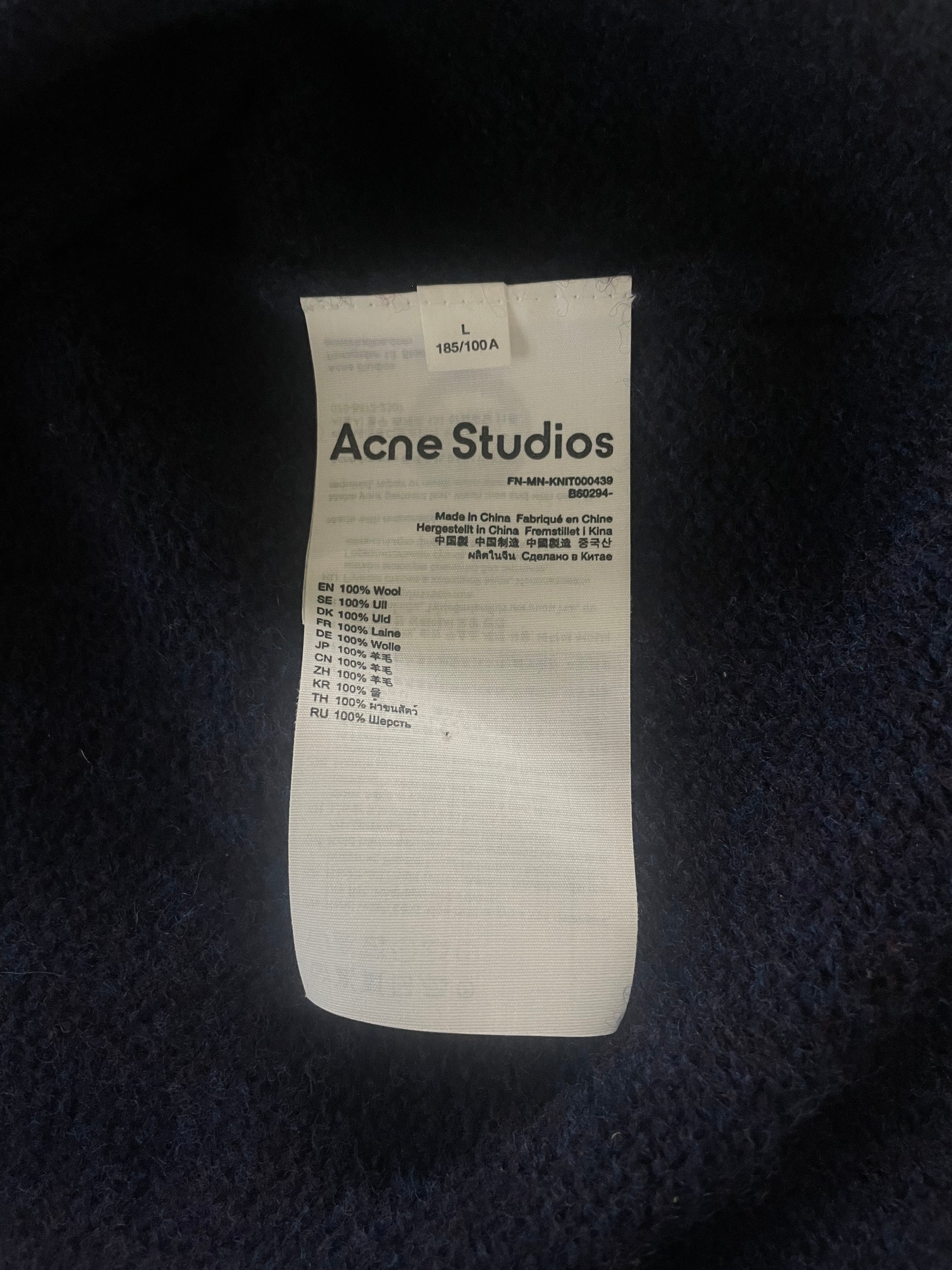 Acne Studios/Cardigan/L/Wool/NVY/WOOL CARDIGAN - KNIT000439 view 5