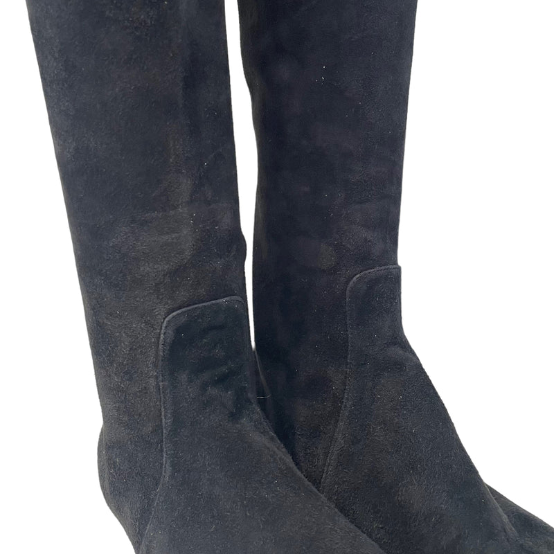 ISABEL MARANT ETOILE/Ankle Boots/EU 38/Suede/BLK/