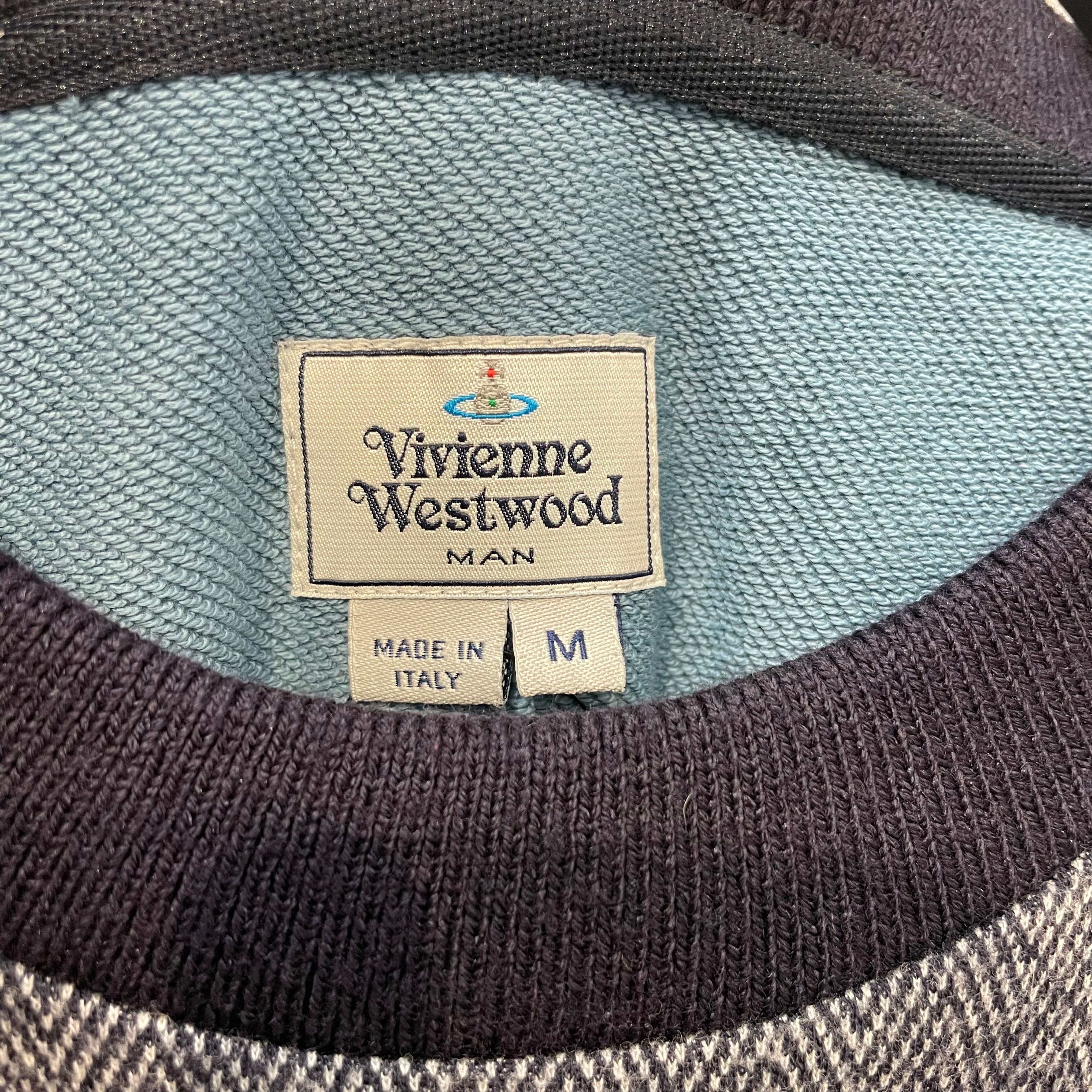 Vivienne Westwood MAN/Sweatshirt/M/Herringbone/Cotton/IDG/PATCHWORK SWEATER view 3
