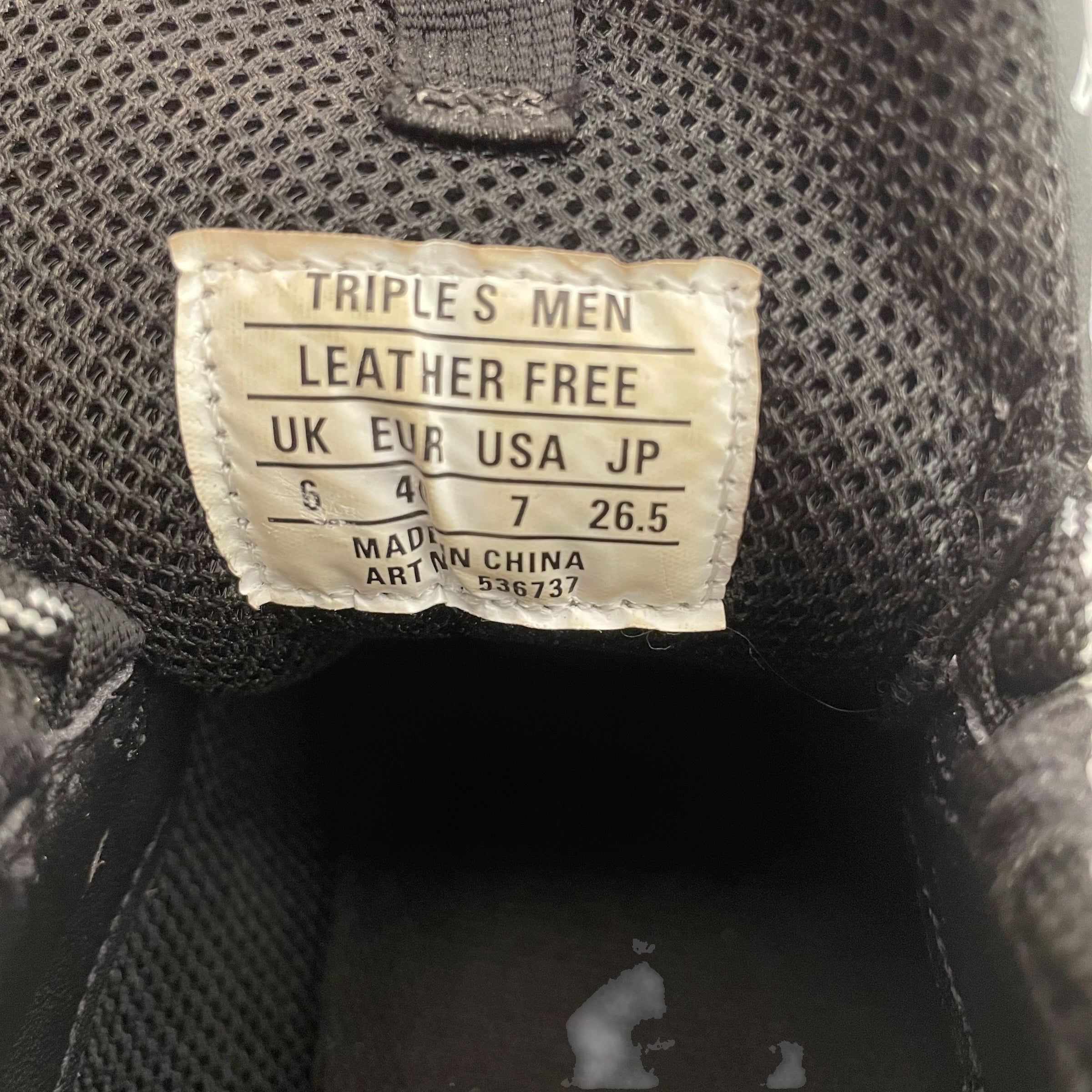 BALENCIAGA/Low-Sneakers/US 7/All Over Print/BLK/triple s logo all over view 7