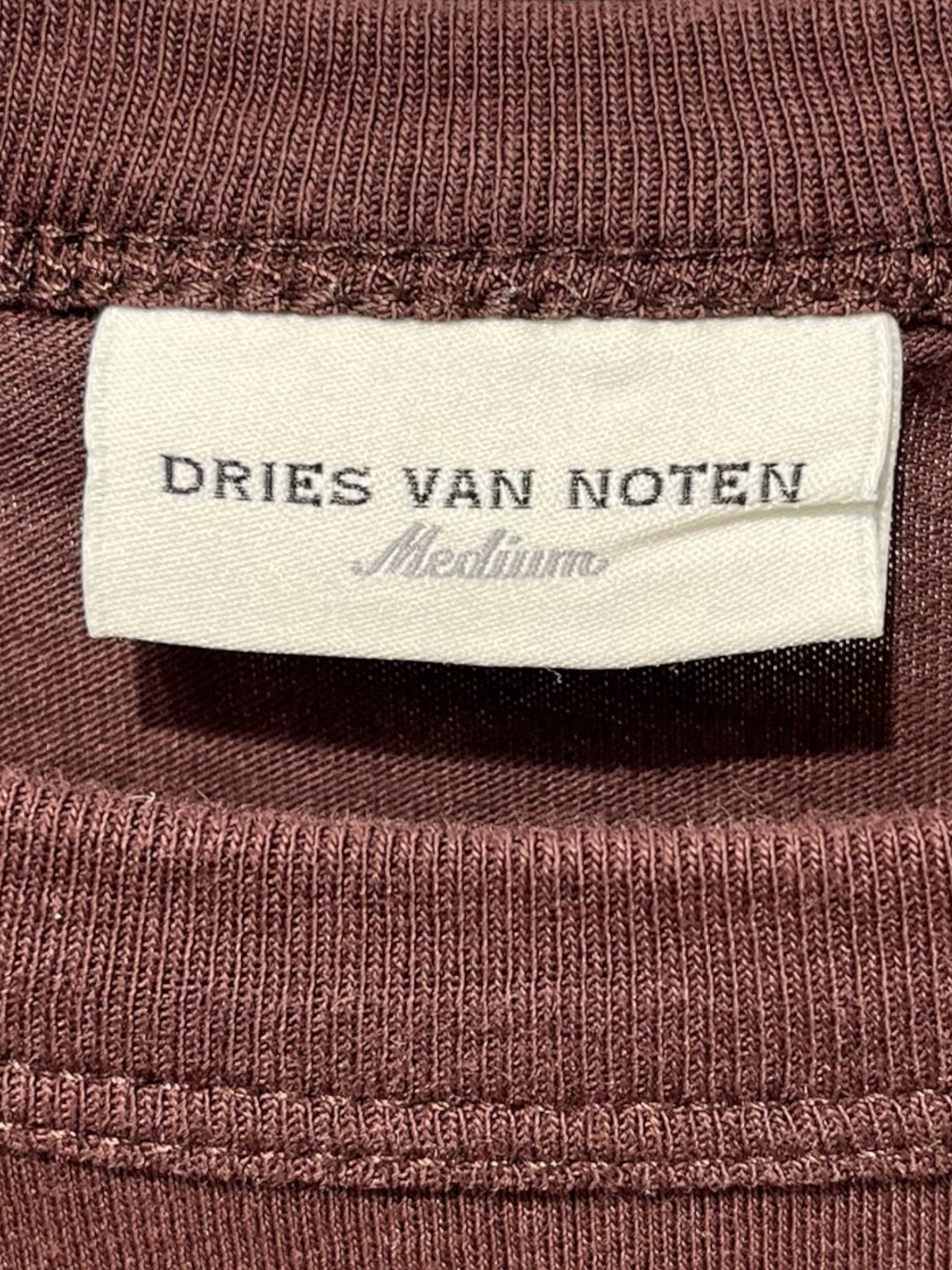DRIES VAN NOTEN/T-Shirt/M/Cotton/BRW/Graphic/HALBERG FLOWER PRINT TEE view 3