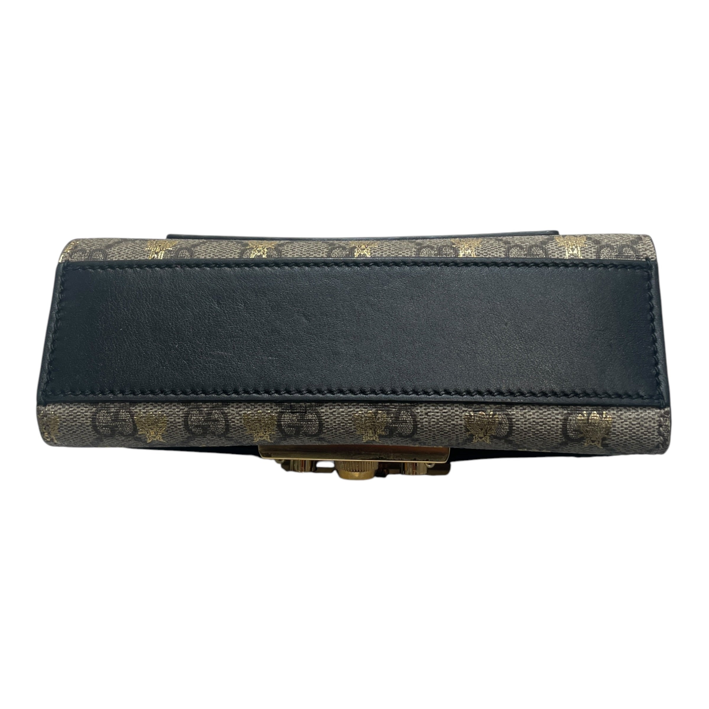 GUCCI/Cross Body Bag/Monogram/Leather/BRW/Padlock GG Supreme Bee Small view 6