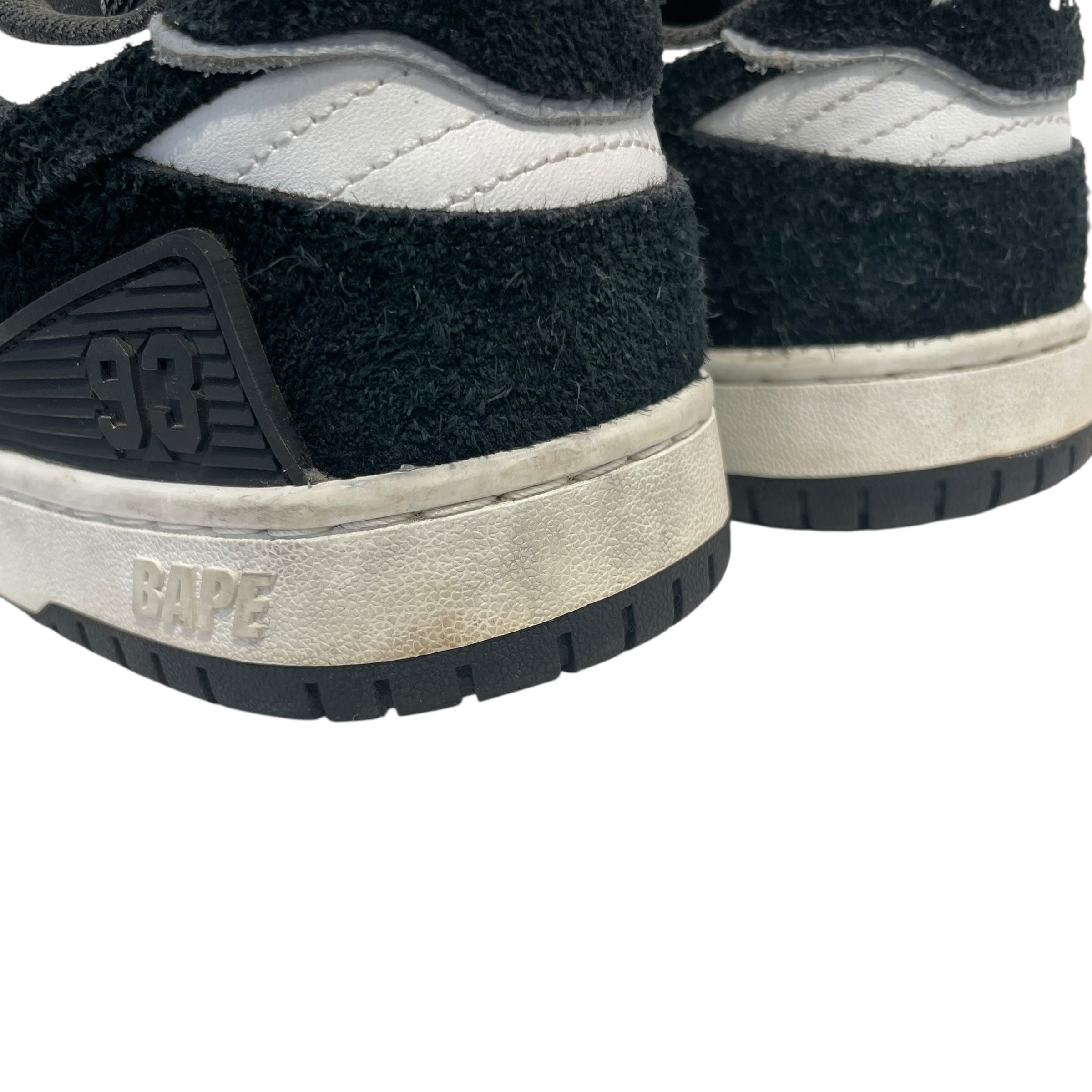 BAPE STA!/Low-Sneakers/US 8/Leather/WHT/ view 3