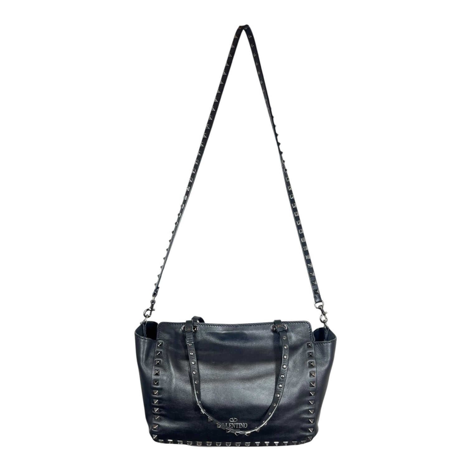 VALENTINO GARAVANI/Tote Bag/Leather/BLK/ROCKSTAR TOTE view 1