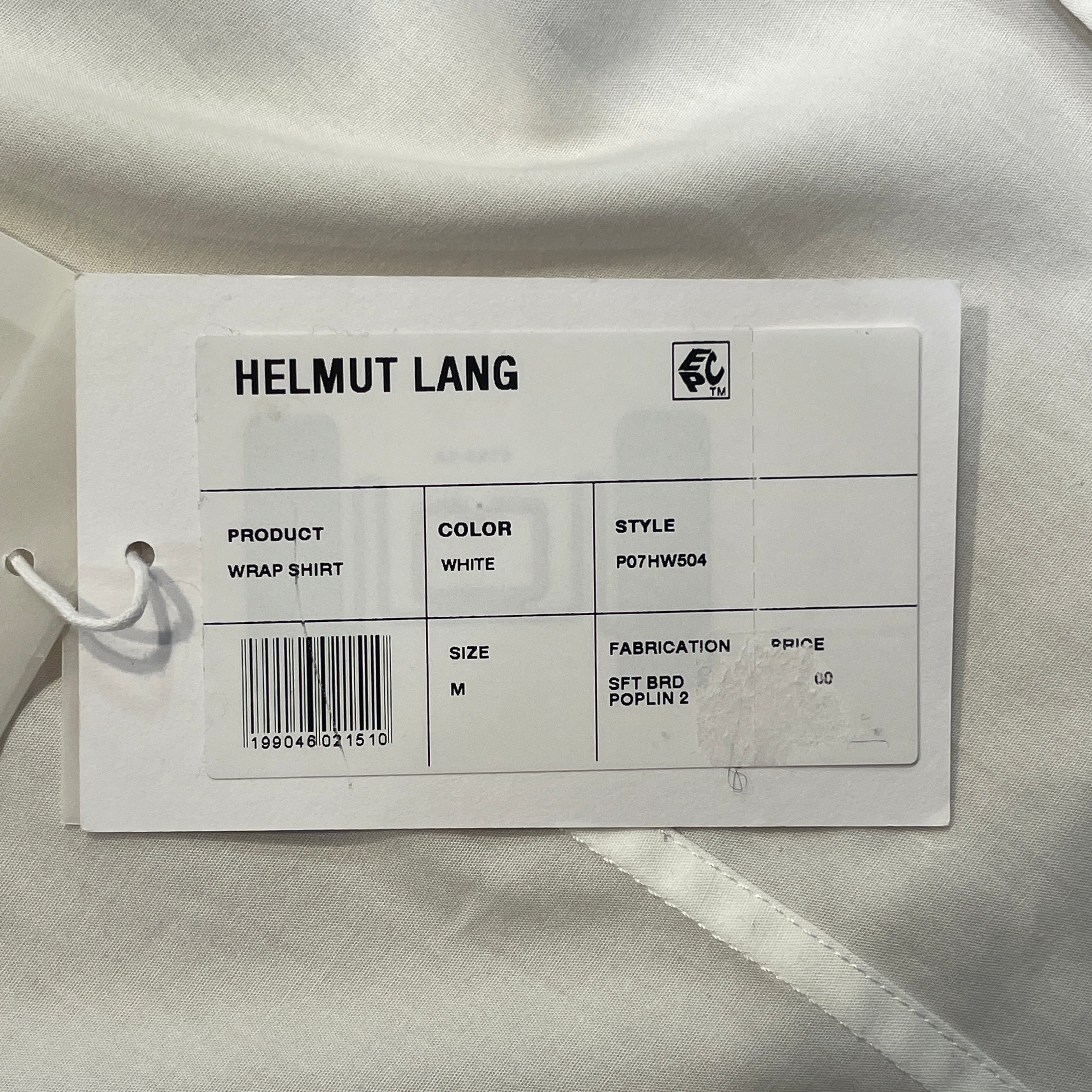 Helmut Lang/LS Shirt/M/Cotton/WHT/Wrap Shirt view 5