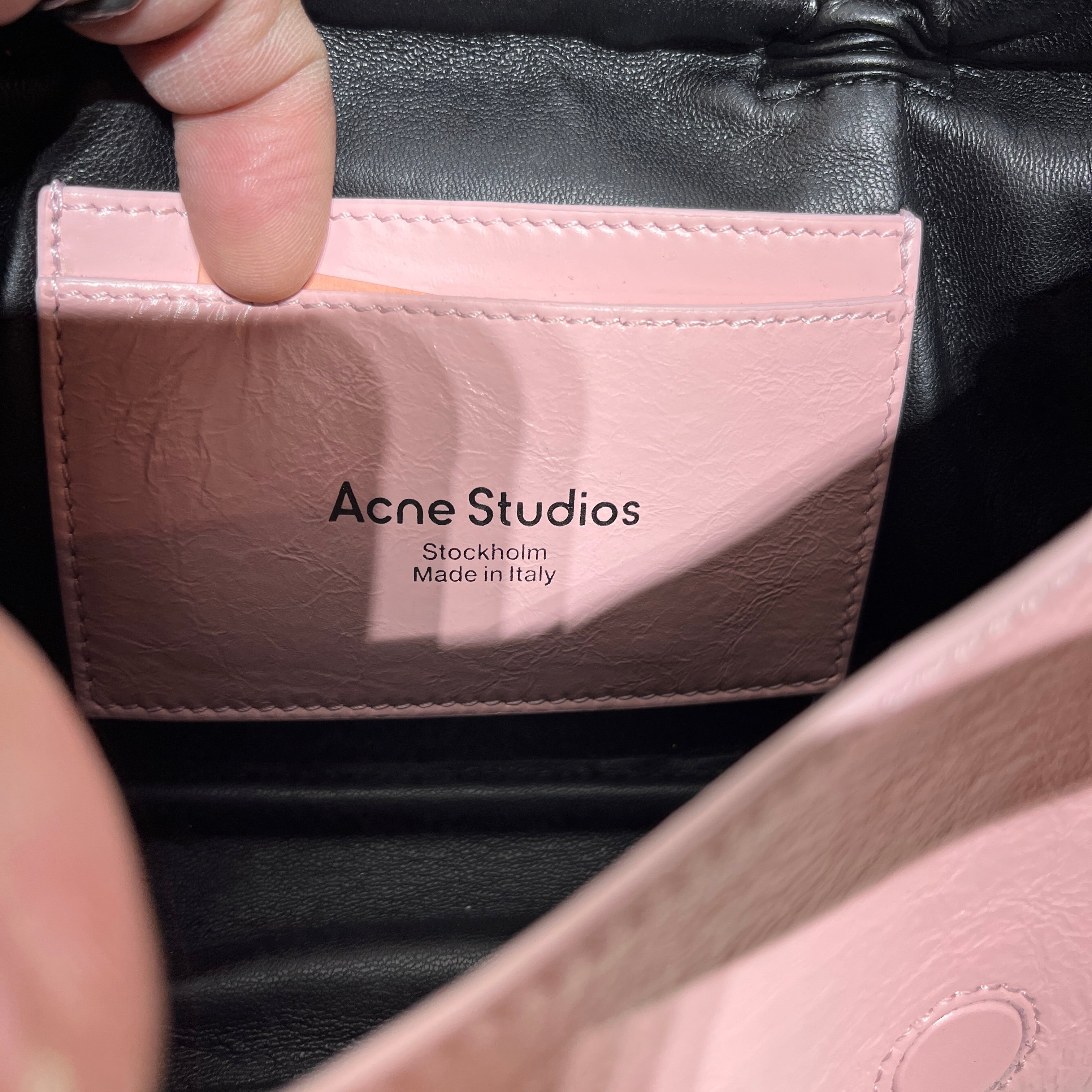 Acne Studios/Hand Bag/Leather/PNK/Ruched Bow Micro view 5