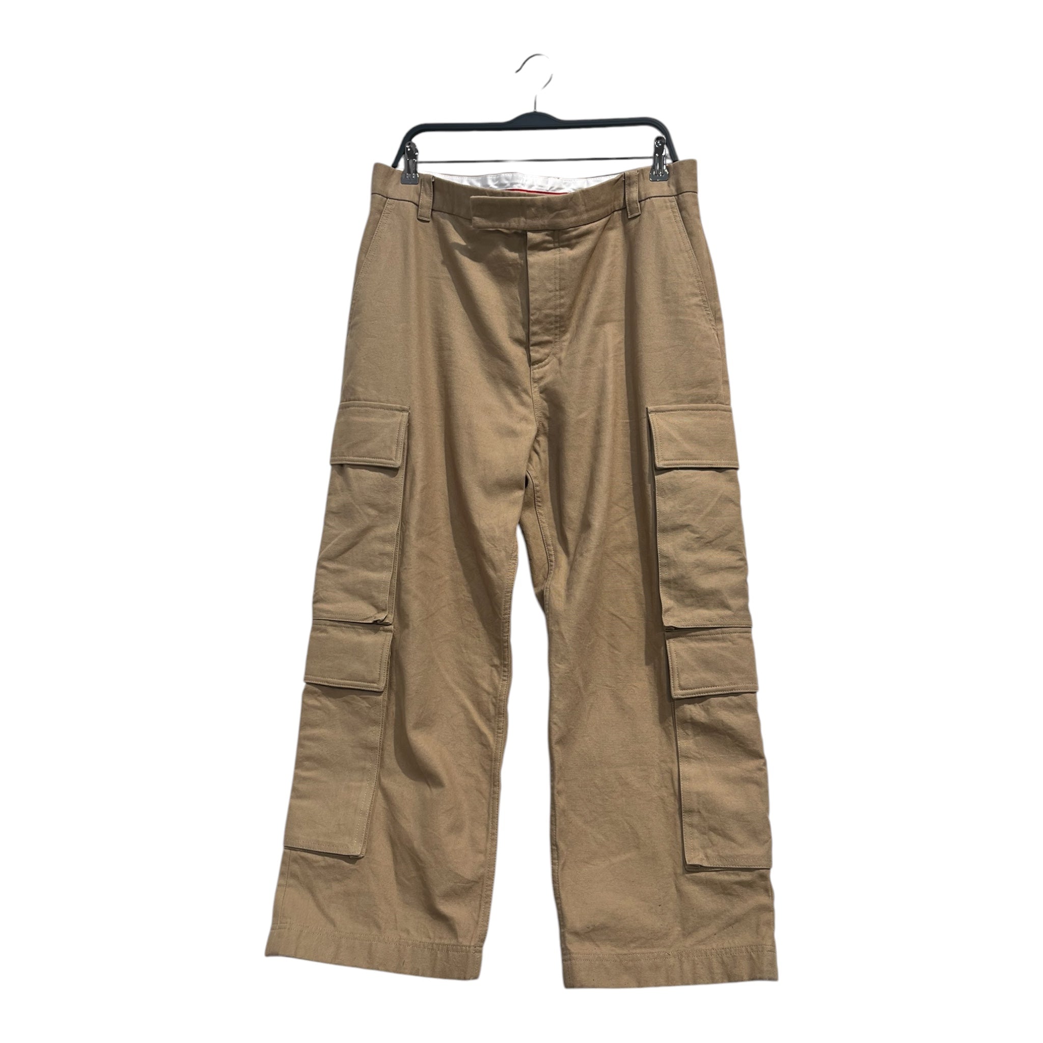 THOM BROWNE. NEW YORK/Cargo Pants/3/Cotton/KHK/cargo pockets view 1