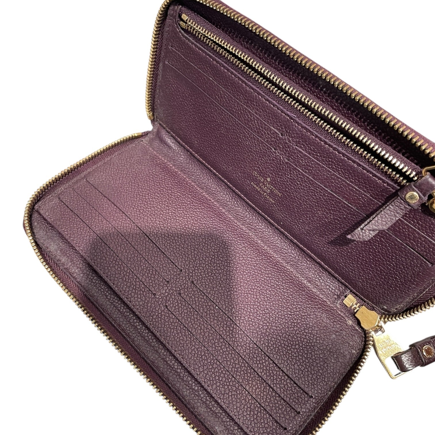 LOUIS VUITTON/Long Wallet/Leather/PPL/L's/Purple Empreinte Zippy Wallet view 4