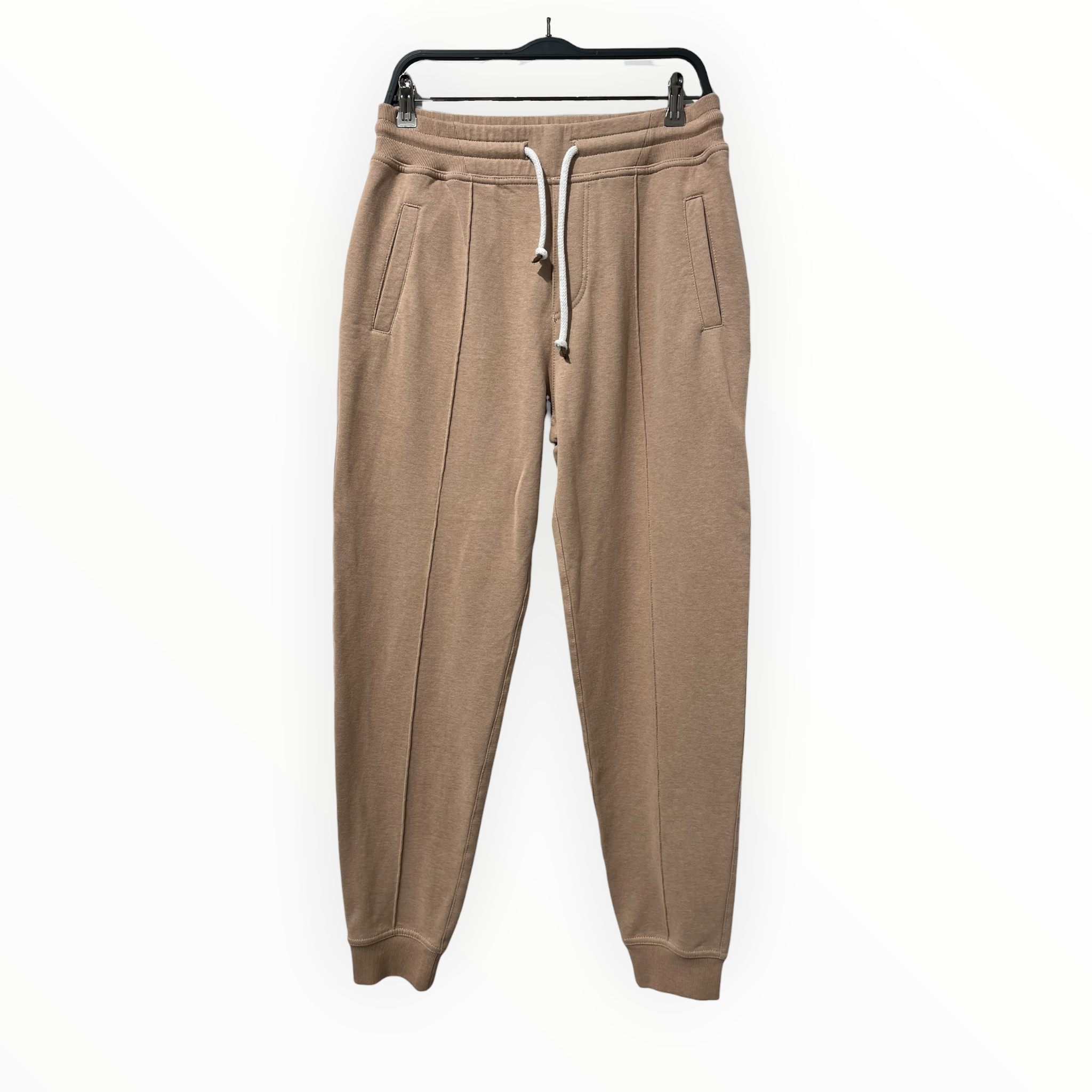 BRUNELLO CUCINELLI/Pants/S/Cotton/BEG/BEIGE SWEATPANTS view 1