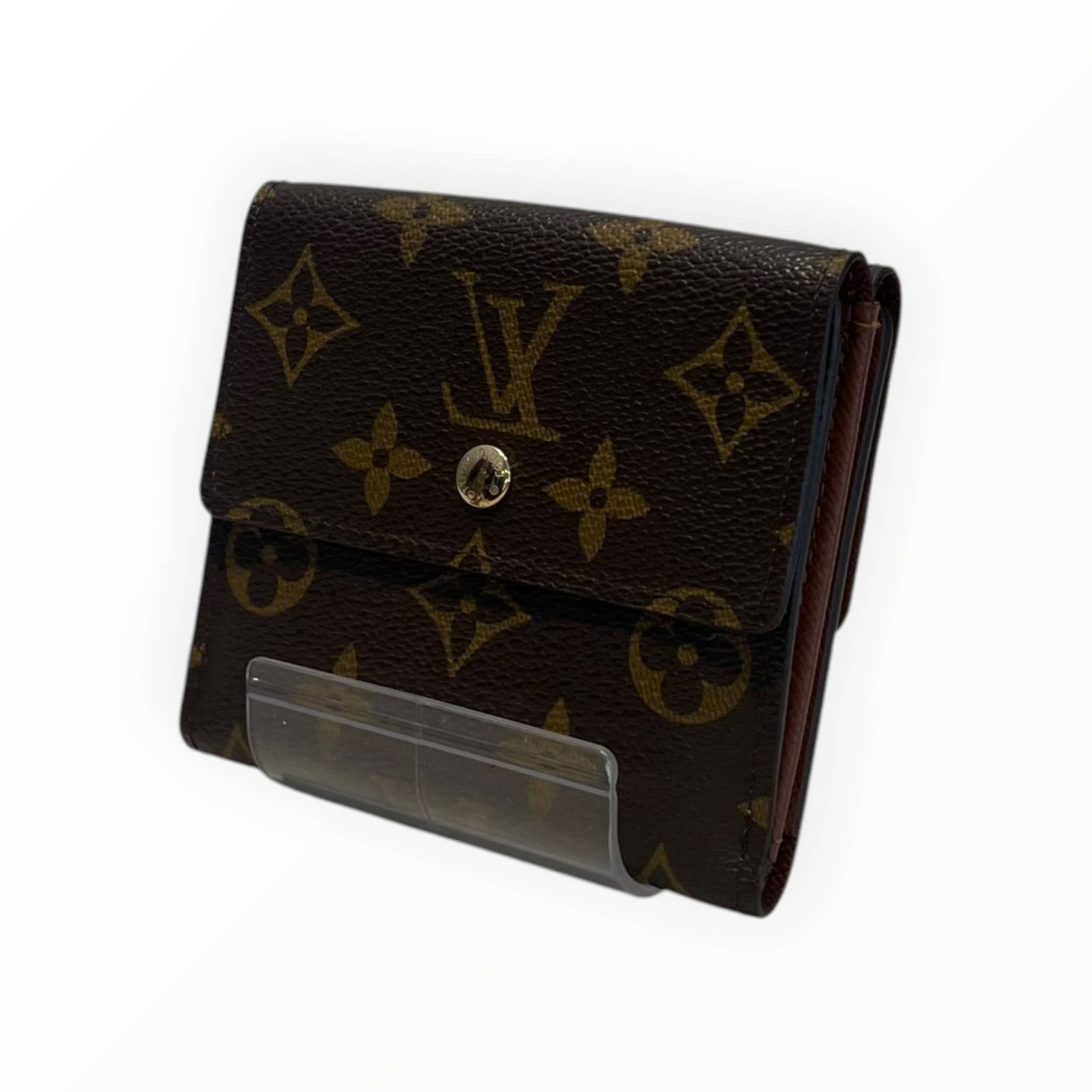 LOUIS VUITTON/Trifold Wallet/Monogram/Leather/BRW/M's/Elise Trifold Wallet view 1