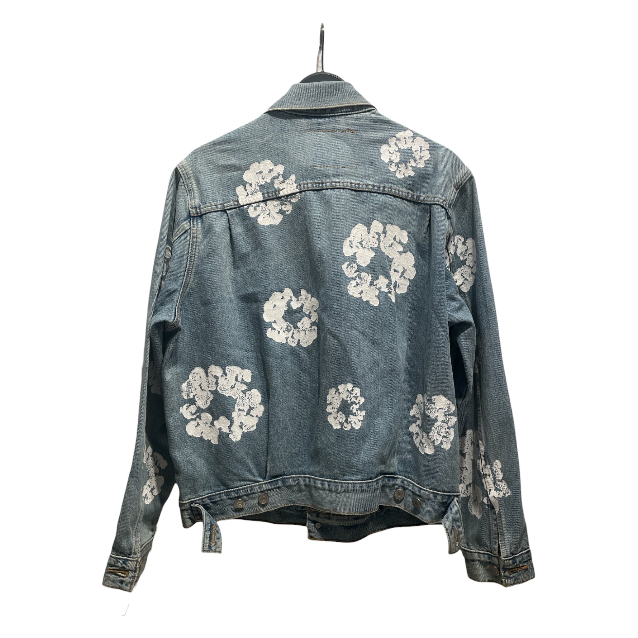 DENIM TEARS/Levi's/Denim Jkt/M/Denim/BLU/All Over Print/Cotton Wreath Trucker Jkt view 2