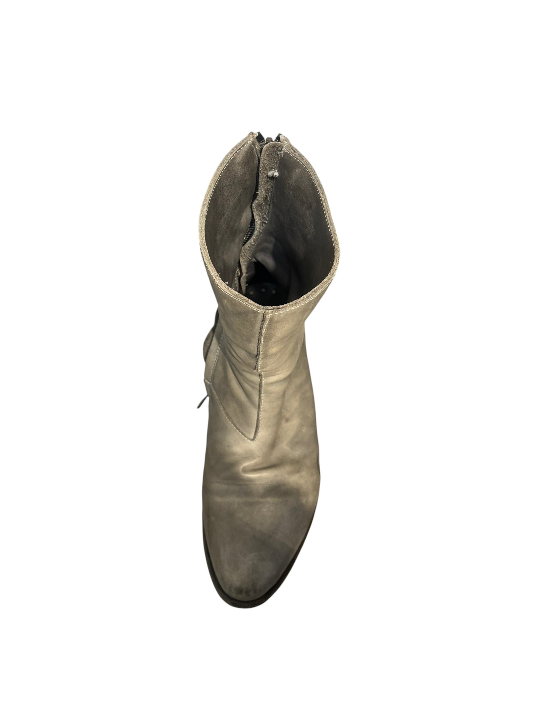 CAROL CHRISTIAN POELL/Boots/EU 41/Leather/GRY/tornado zip double view 6