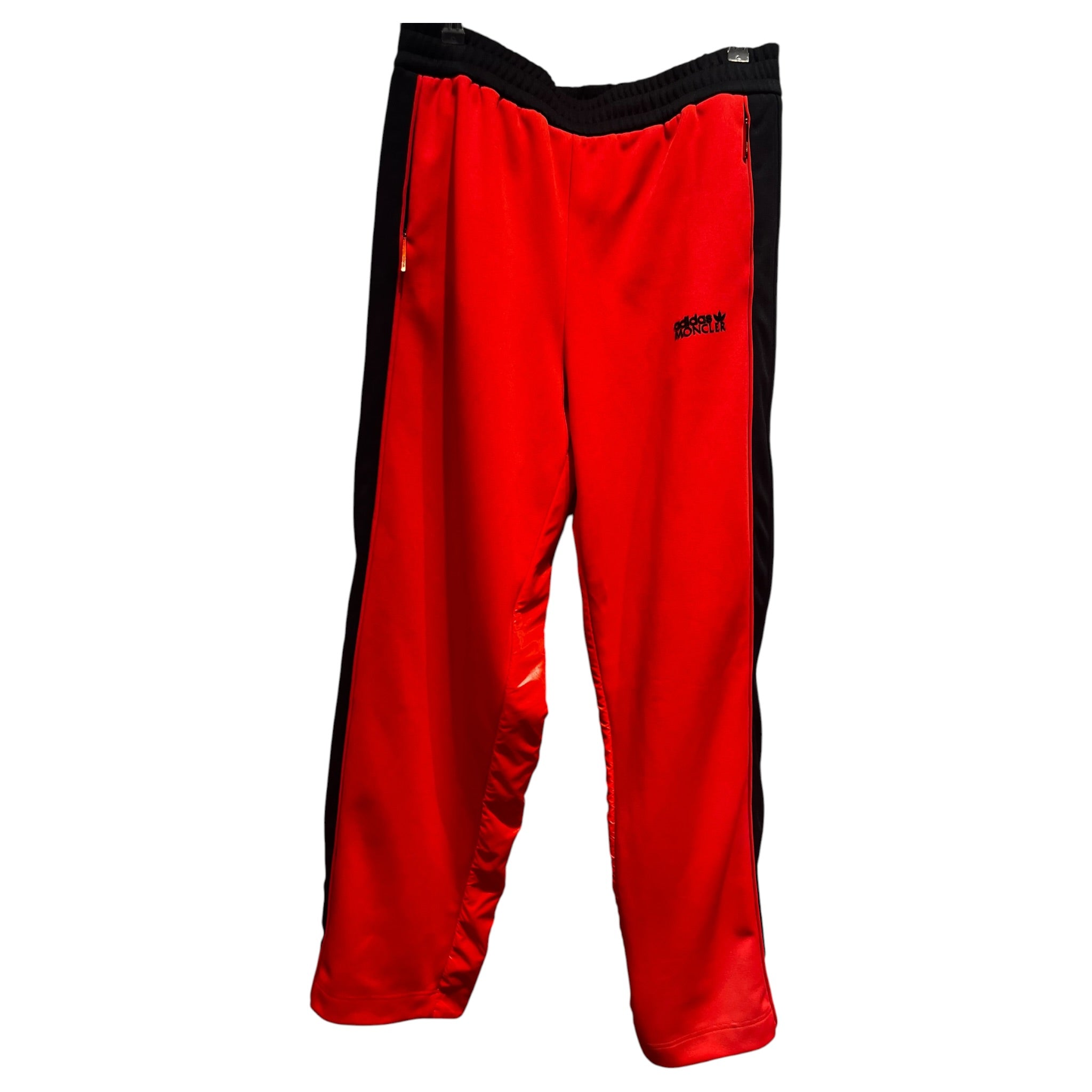 adidas/MONCLER/Pants/M/Polyester/RED/Joggers/wide leg view 1