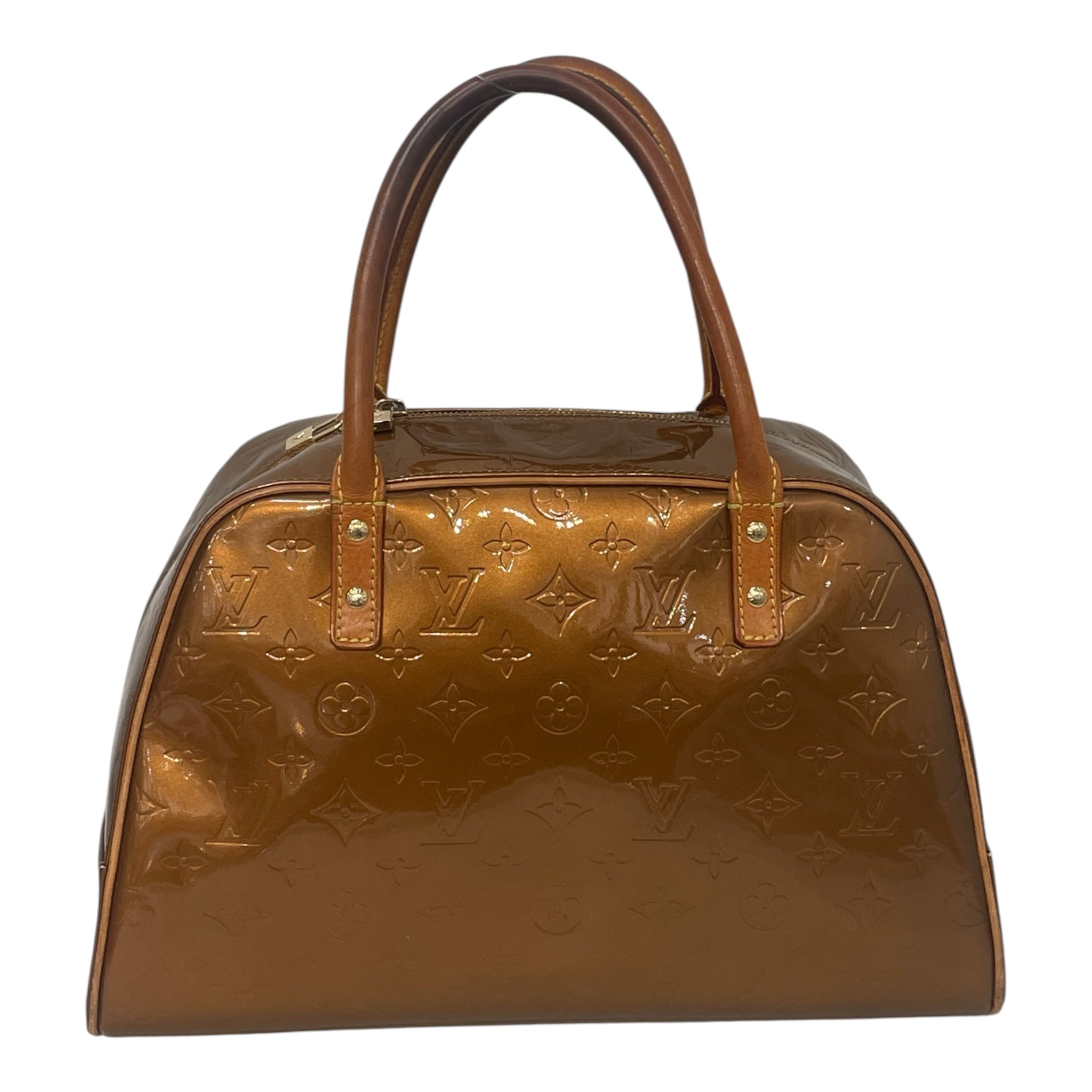 LOUIS VUITTON/Tote Bag/Monogram/Leather/GRN/monogram vernis houston view 2