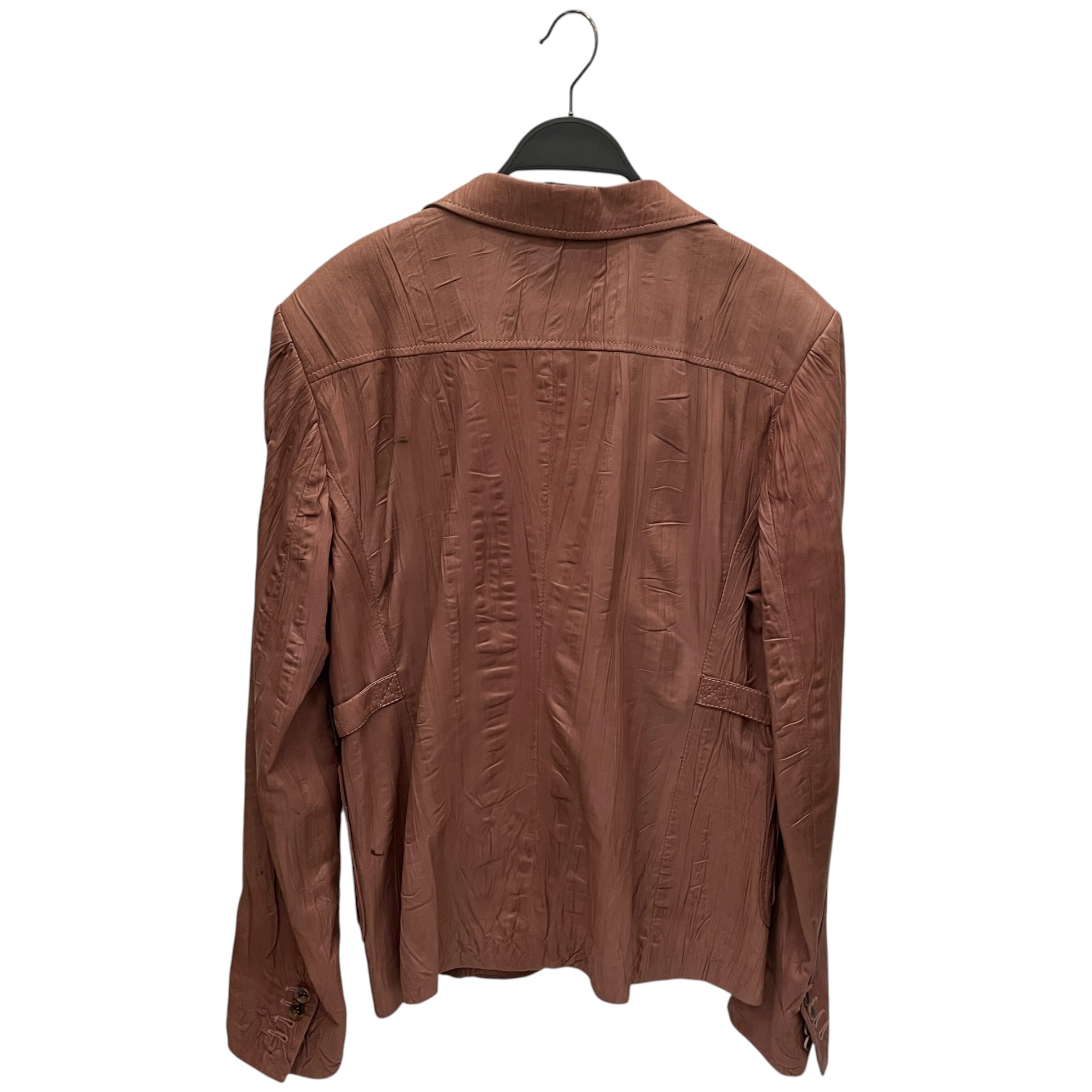 BRIONI/Leather Jkt/46/Leather/BRW/CRINKLE LEATHER BLAZER/POCKETS view 2